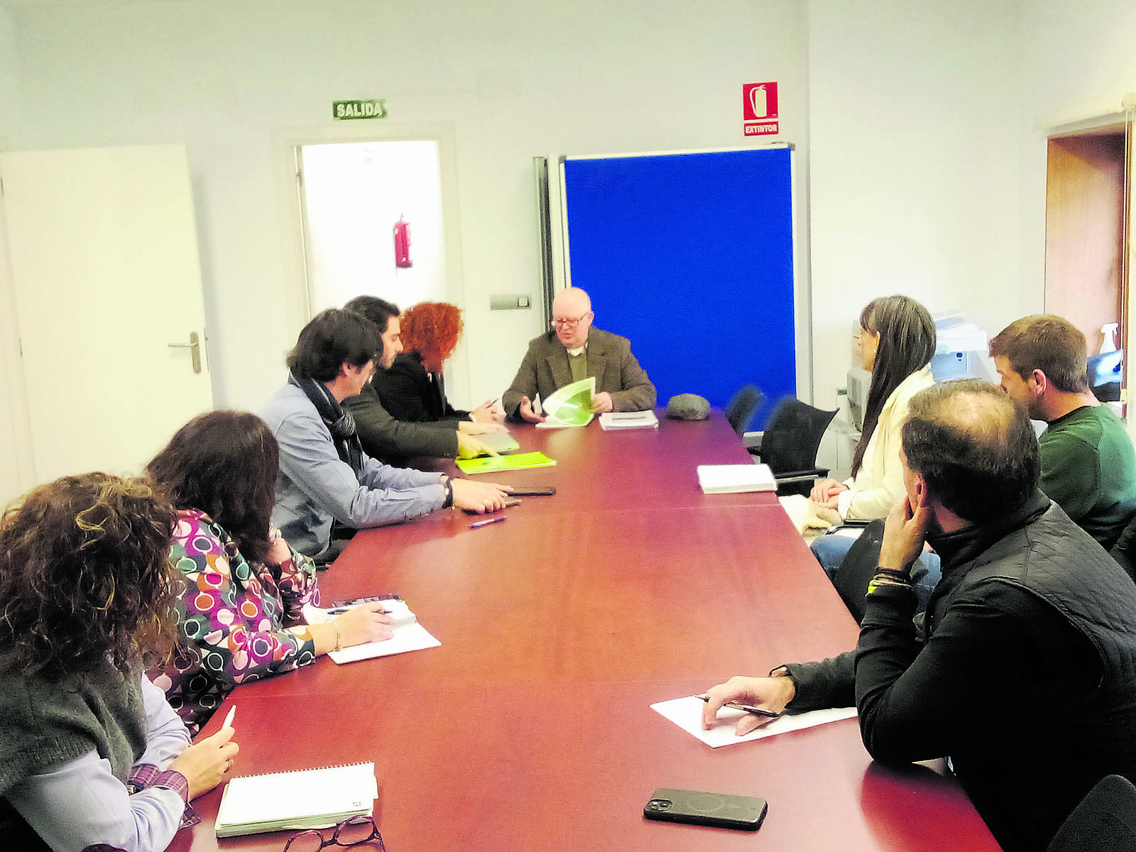 Un momento de la reunión con la directora general del ITJ. | ESTEFANÍA NIÑO