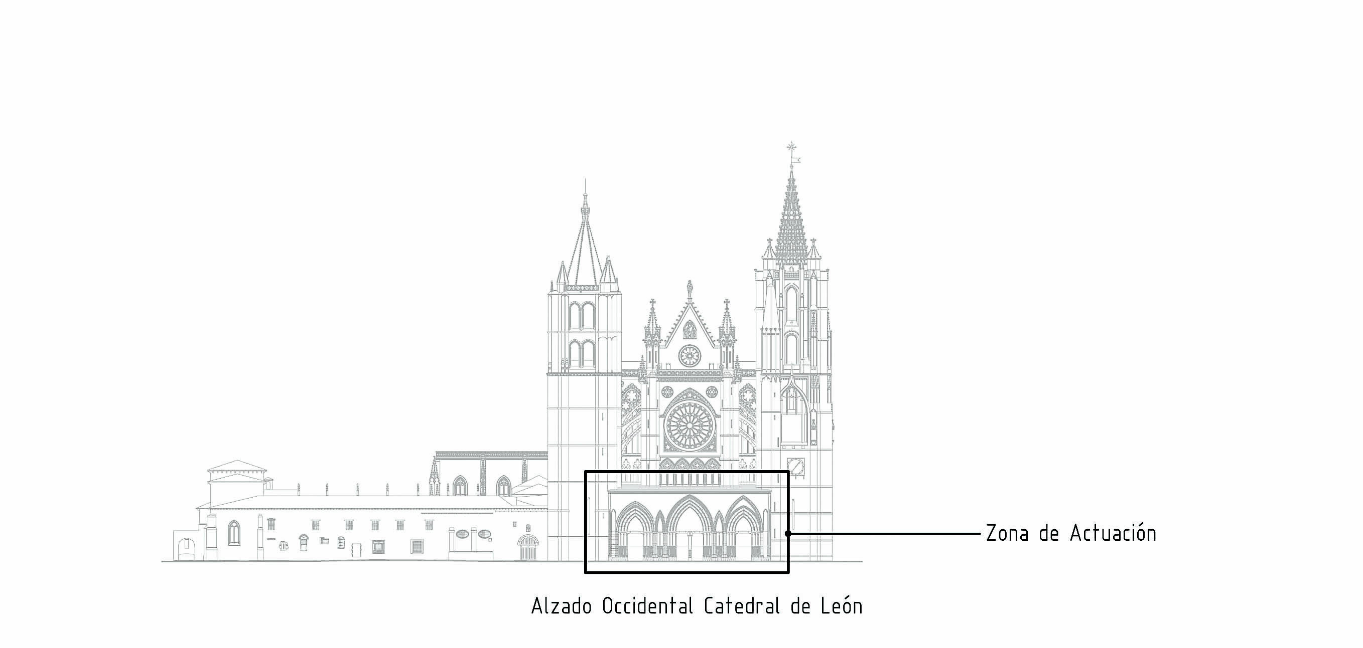  Tras una licitación desierta, el Ayuntamiento de León podrá adjudicar en breve el contrato para realizar proyecciones artísticas sobre la Catedral. | L.N.C.