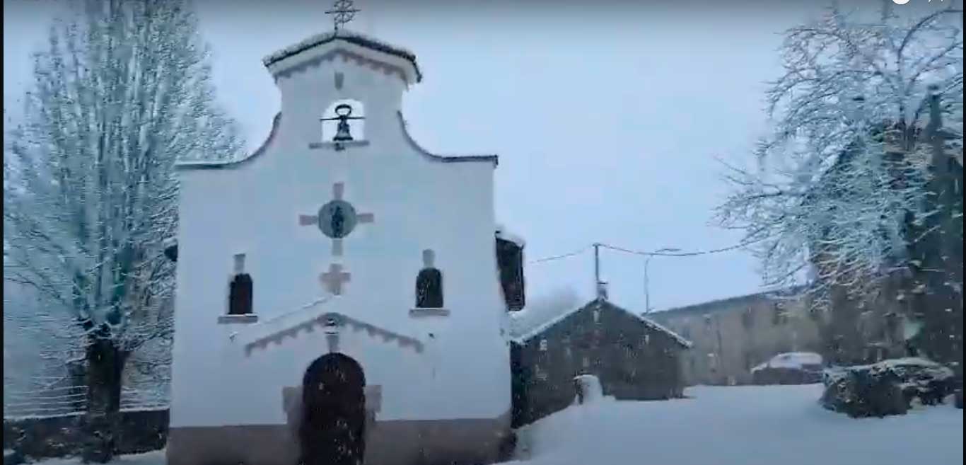 Imagen de la nieve en Canseco. | L.N.C.