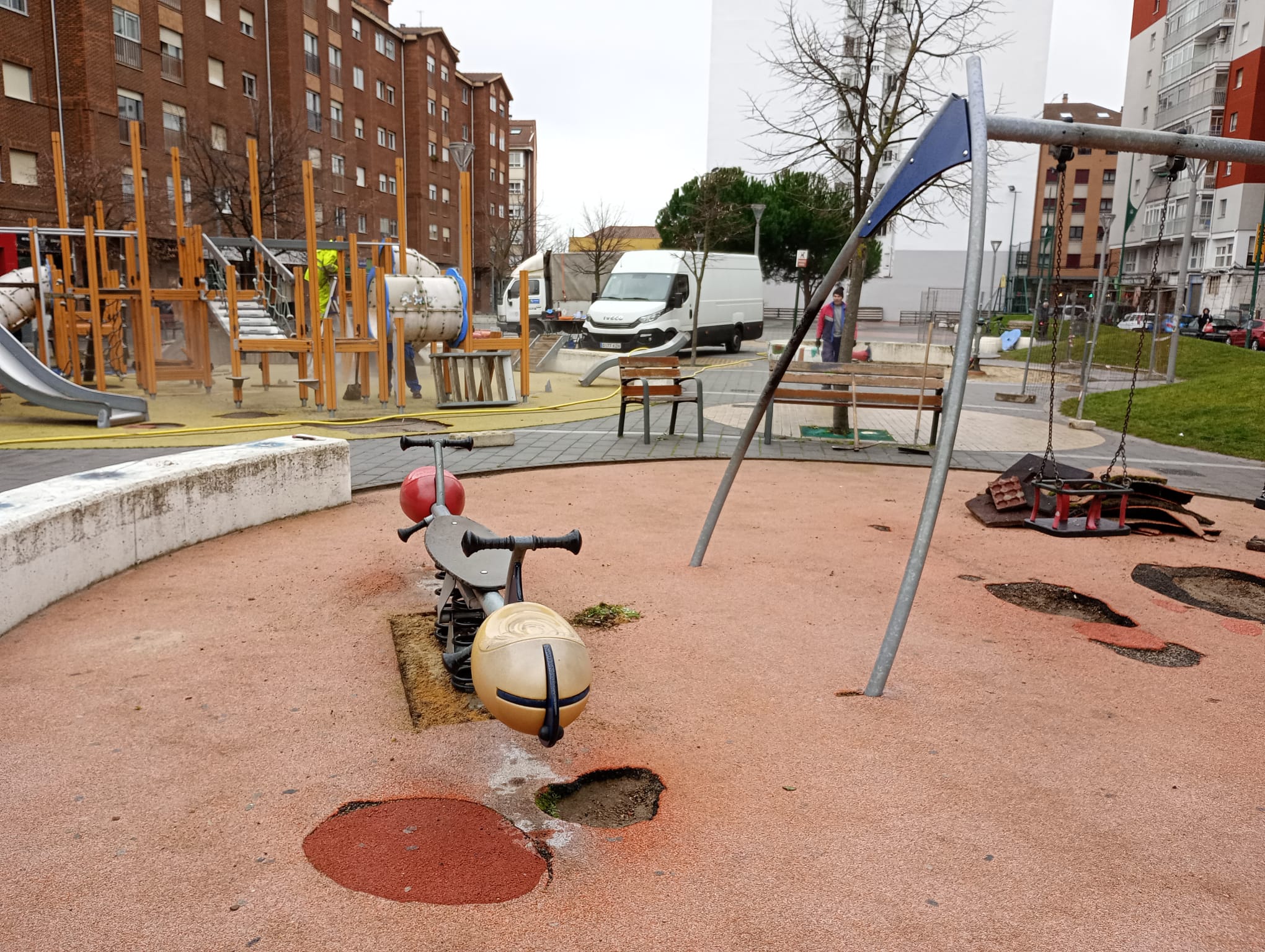 Parque de Gran Capitán, el primero que se arreglará del municipio.