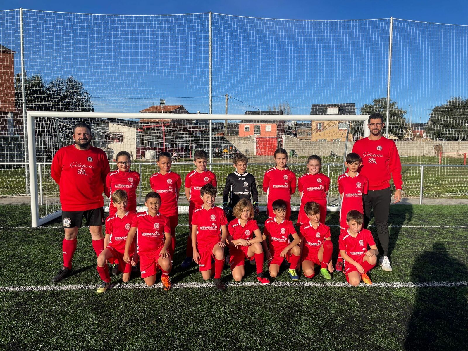 Integrantes del equipo benjamín A del Naraya.