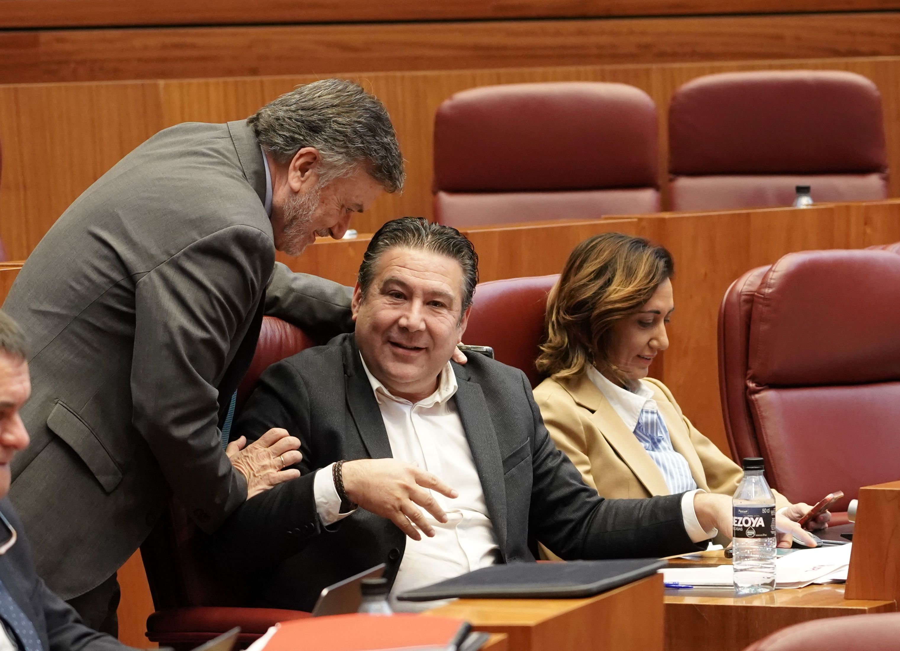 Dos de los tres procuradores de UPL en las Cortes, Luis Mariano Santos y Alicia Gallego González. | RUBÉN CACHO (ICAL)