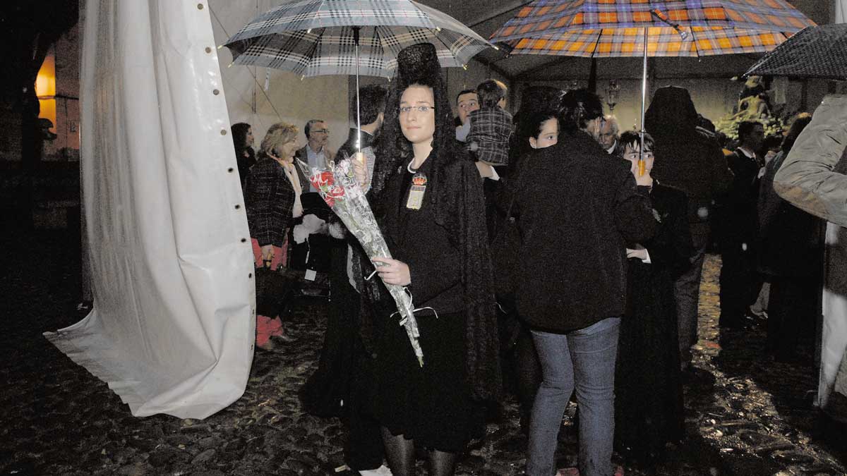 La procesión de la Amargura de Minerva del año 2014 se vio frustrada por la lluvia. | MAURICIO PEÑA