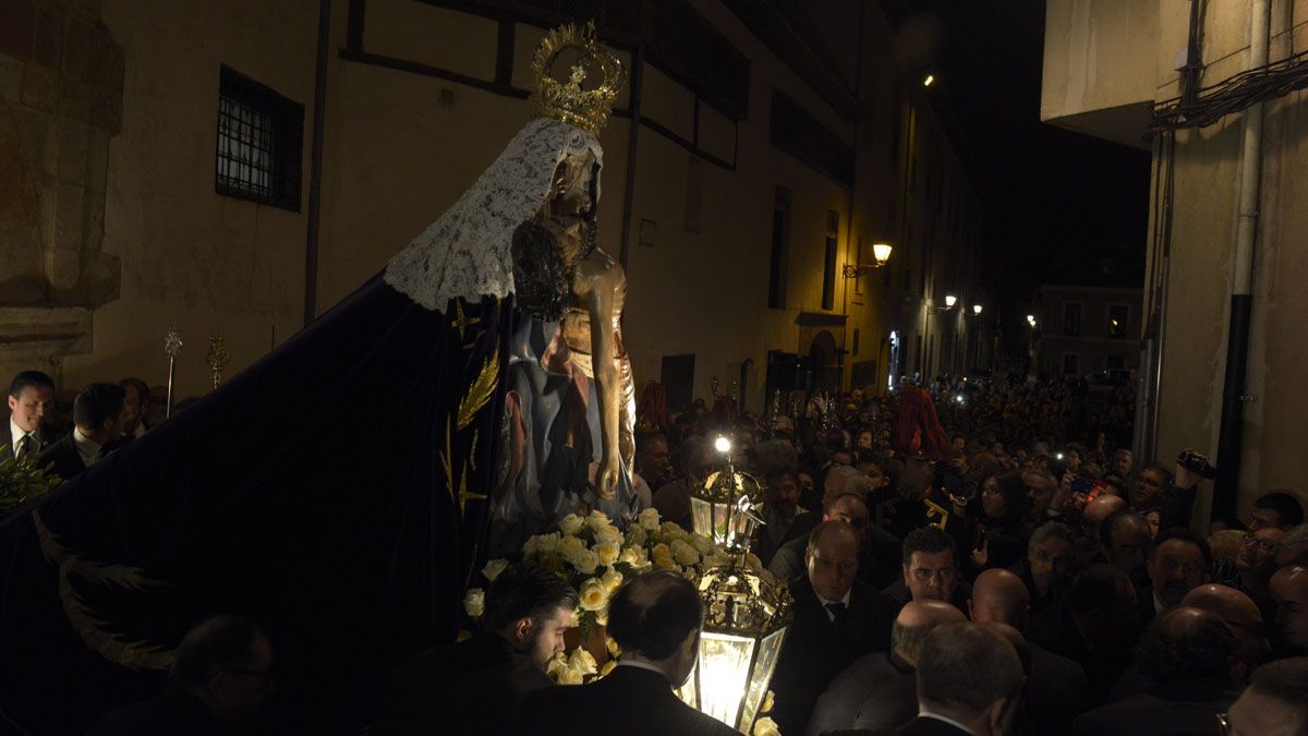 Un instante de la procesión del pasado año. | MAURICIO PEÑA