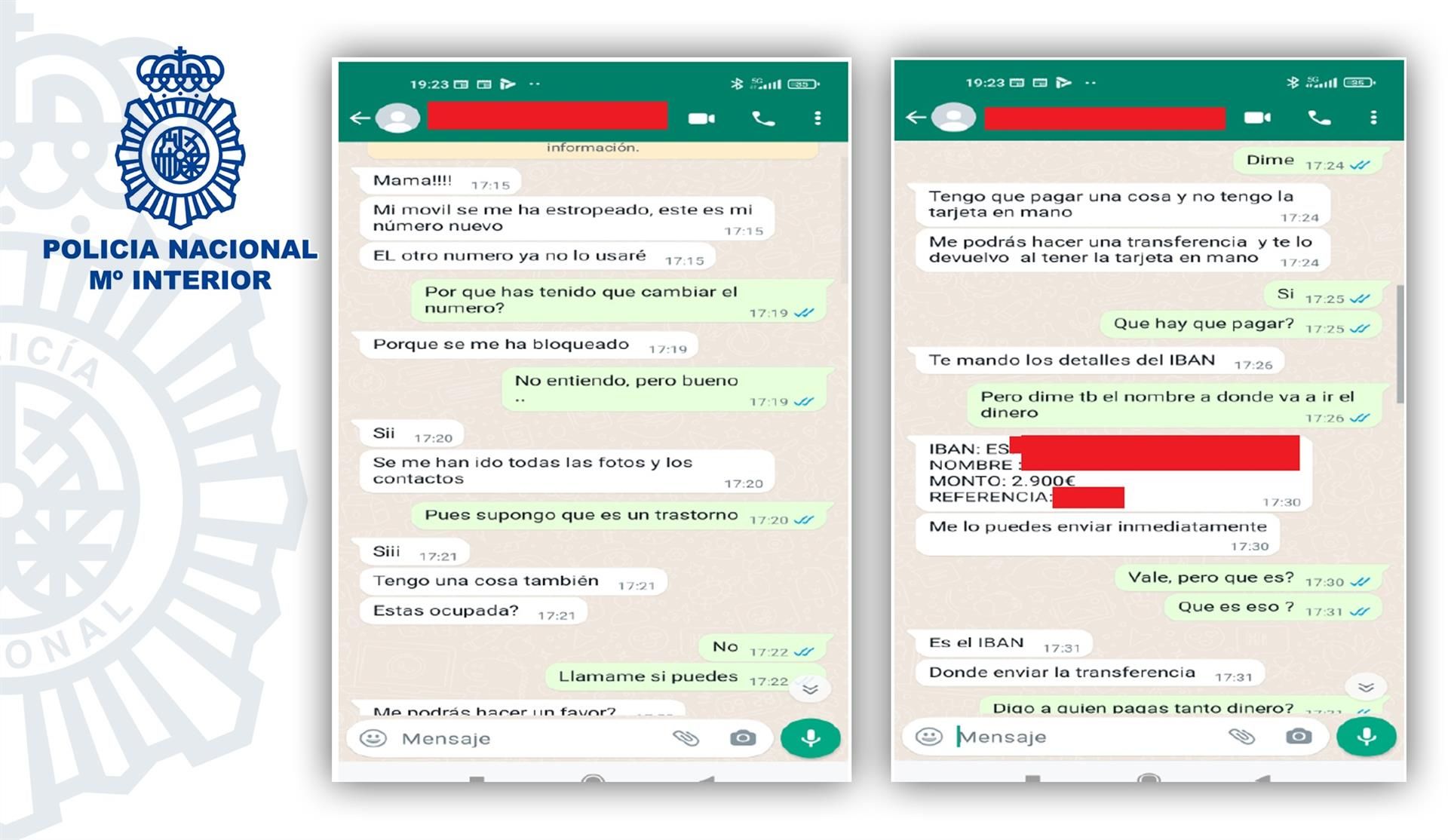 Estafa del 'hijo en apuros'. | EP