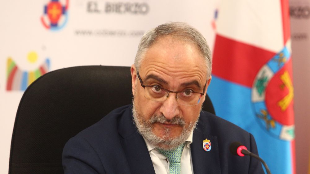 Olegario Ramón en la sede del Consejo Comarcal. | César Sánchez (Ical)