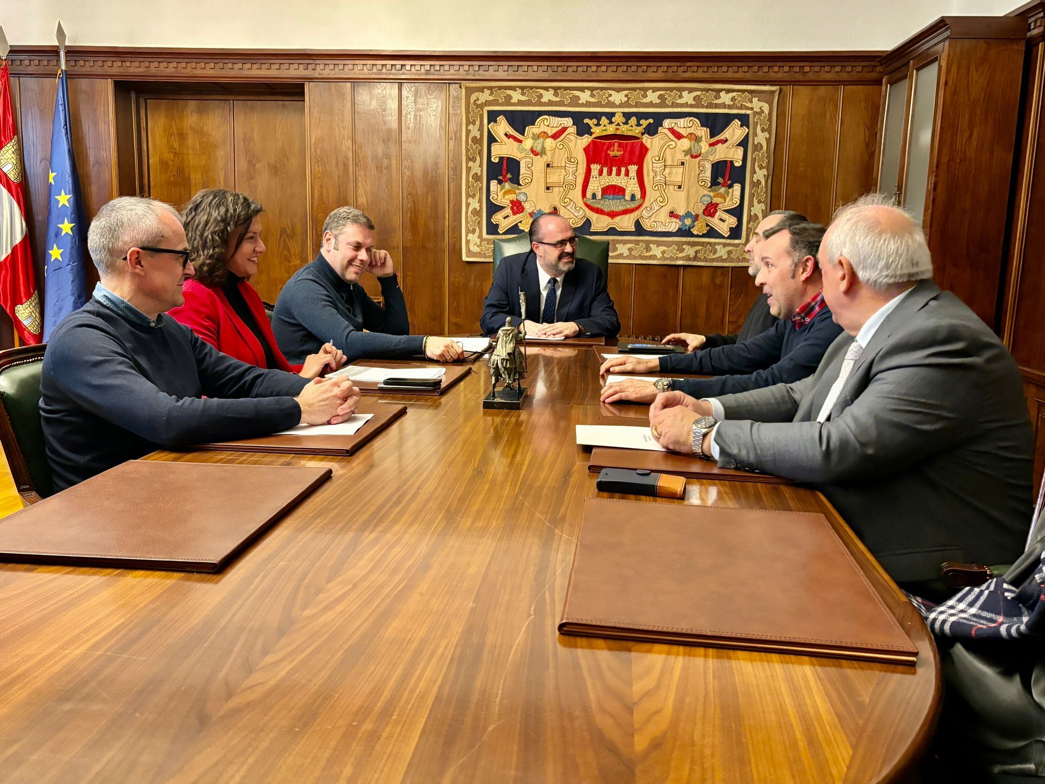 Reunión en el Ayuntamiento de Ponferrada.