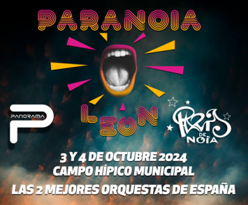 Cartel del nuevo festival, Paranoia, que llegará a León en octubre. 