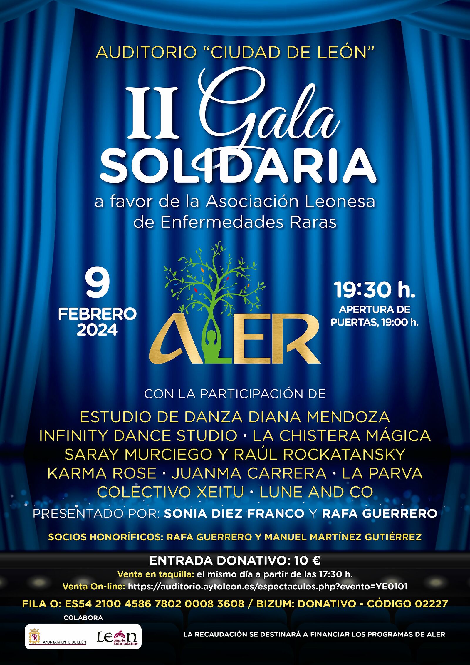 Cartel de la gala solidaria que organiza Aler. | L.N.C.