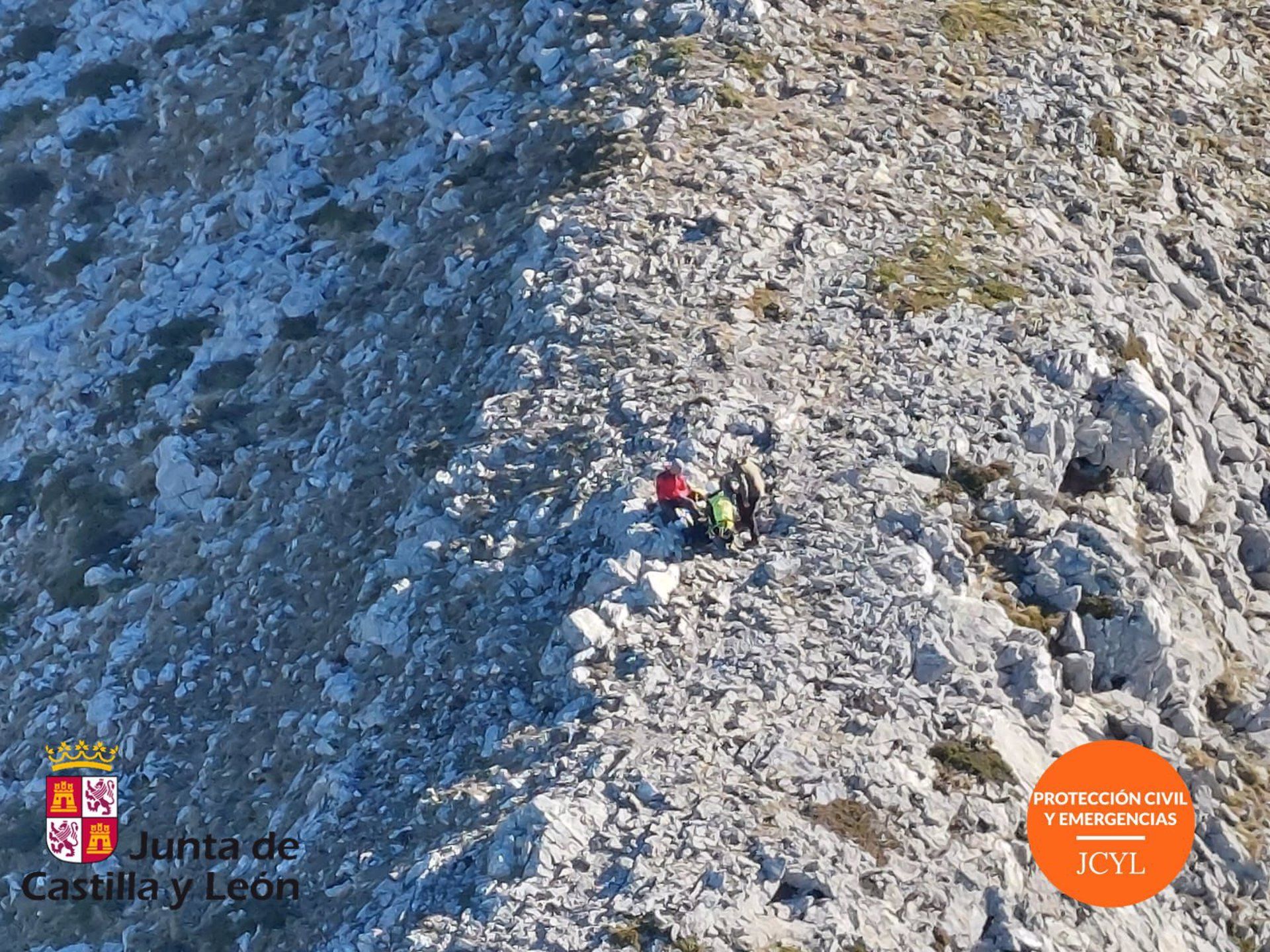 Rescate en el Pico Susarón, en León. | JCYL