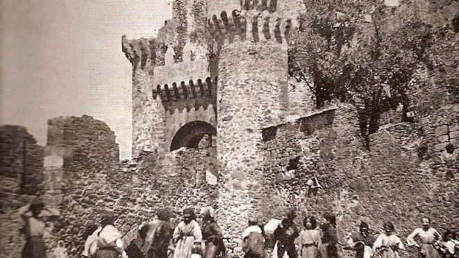  Castillo de los Templarios de Ponferrada en una fecha sin datar. | ICAL