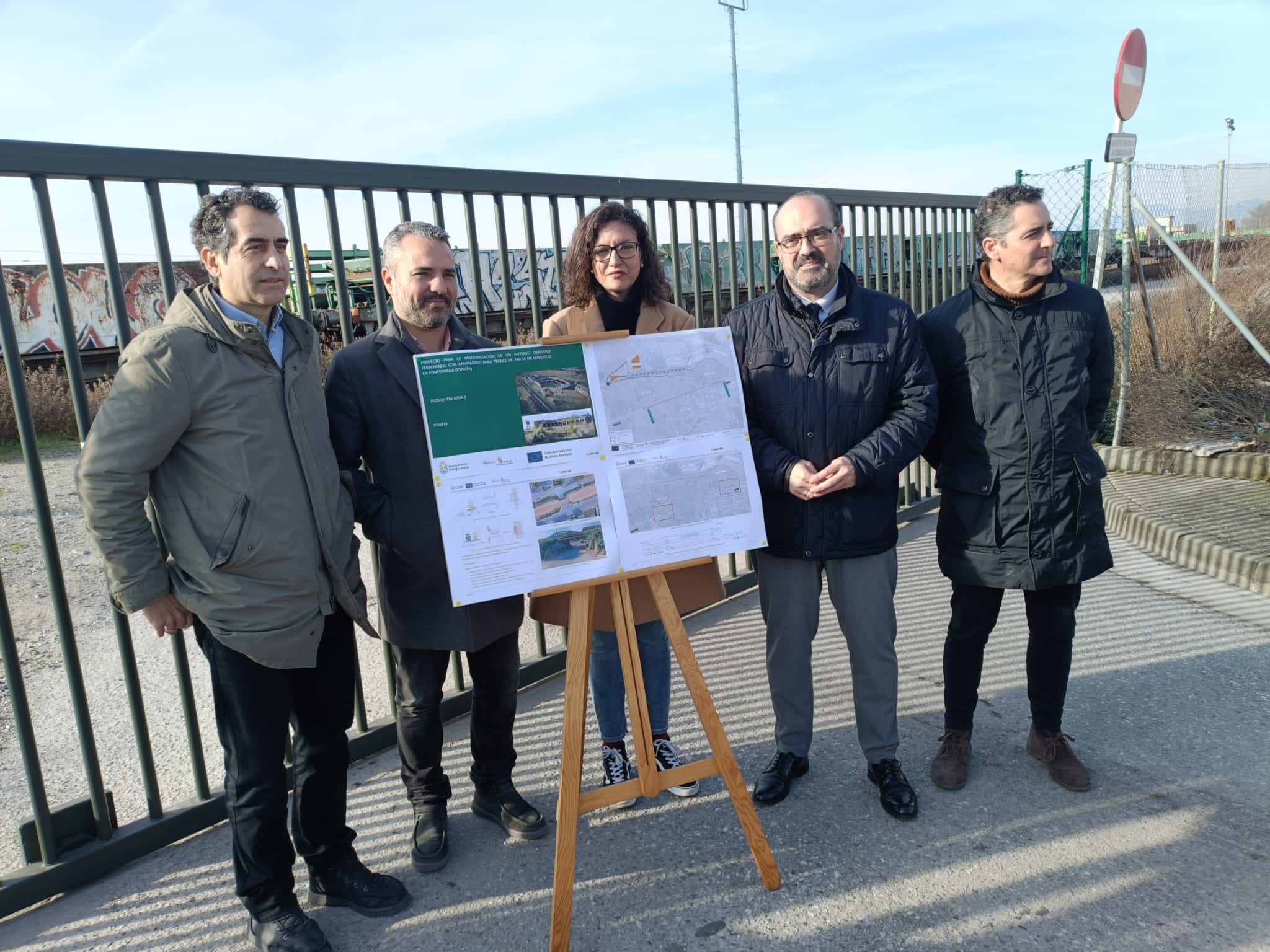 Visita a la zona donde se realizará el apeadero.