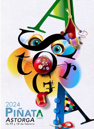 Cartel de la Piñata 2024 de Astorga. | L.N.C.