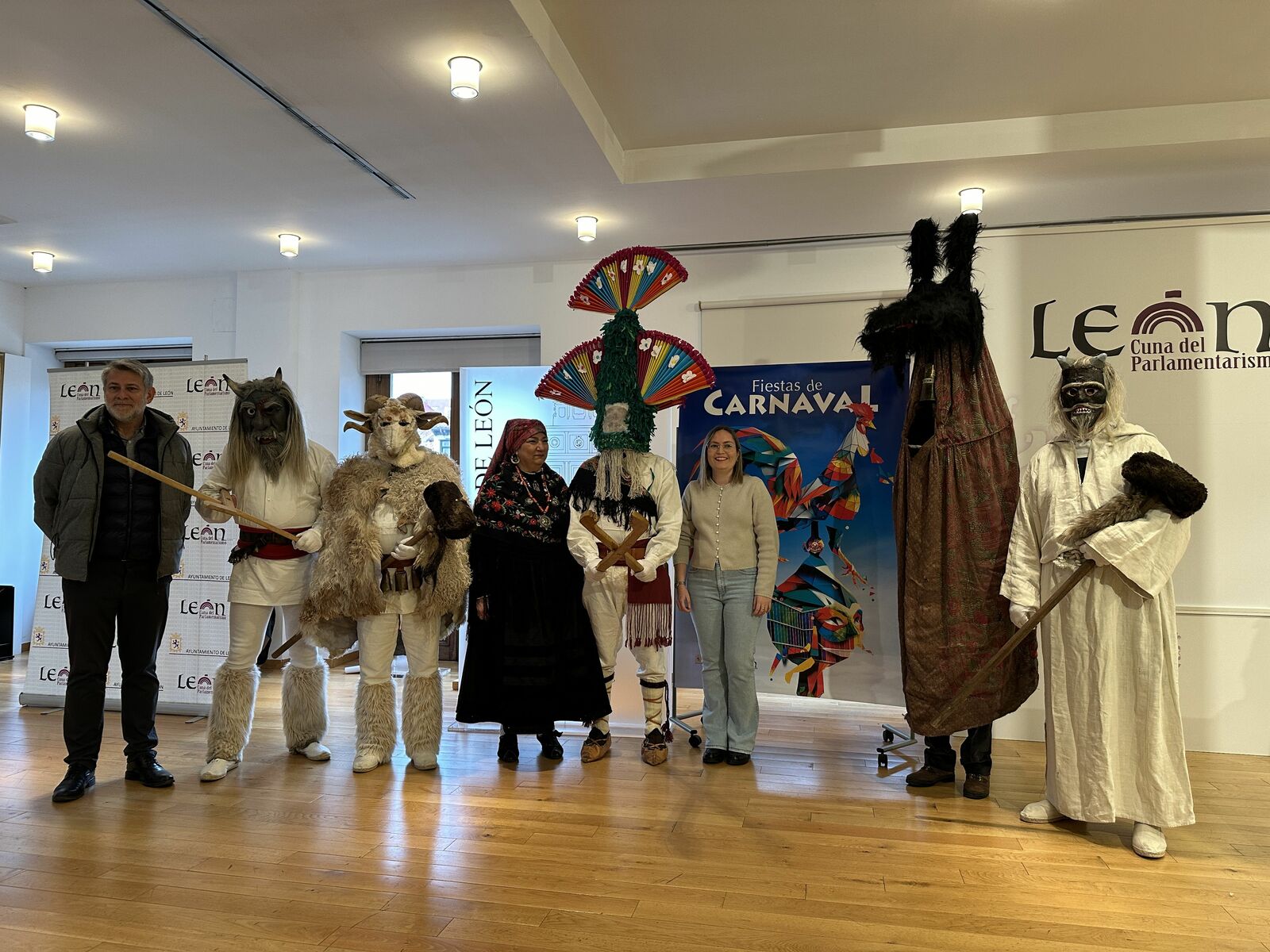 Presentación de la programación para el Carnaval 2024 de León. | L.N.C.