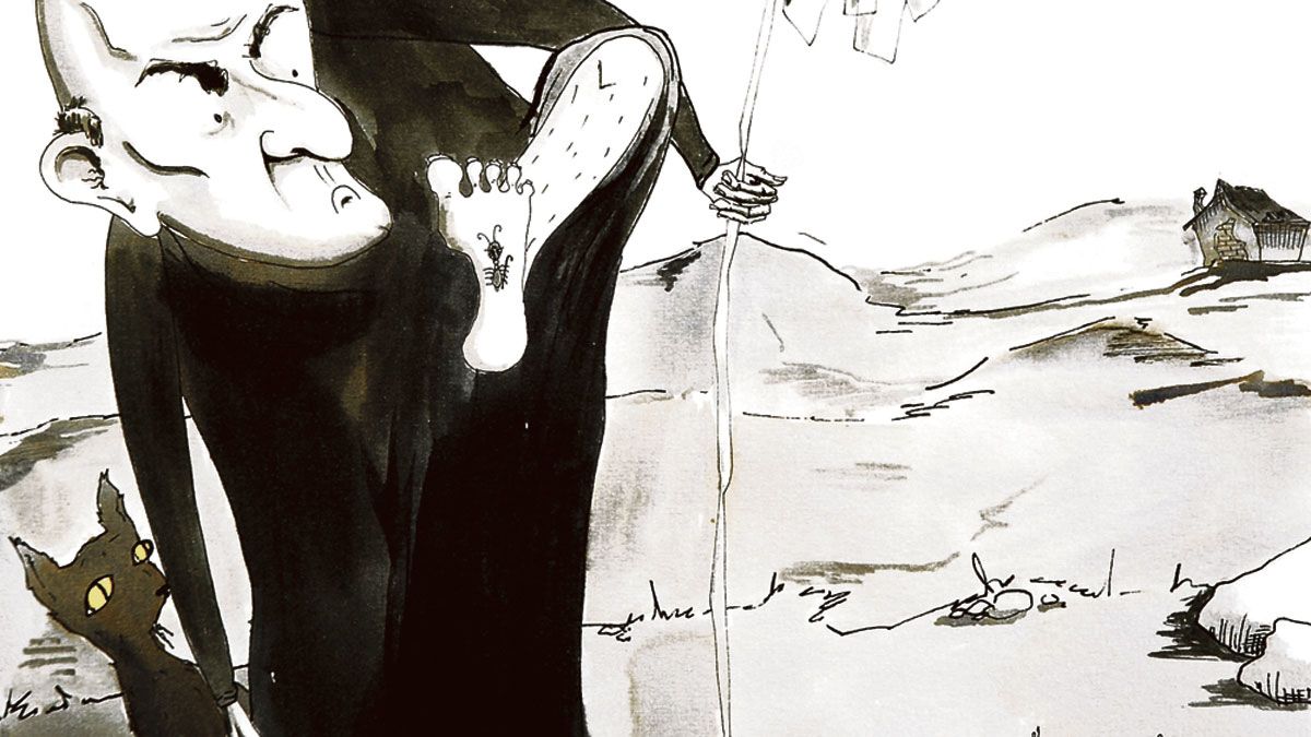 Detalle de una de las ilustraciones de Paula Vallar para el cuento de Manuel Ferrero.