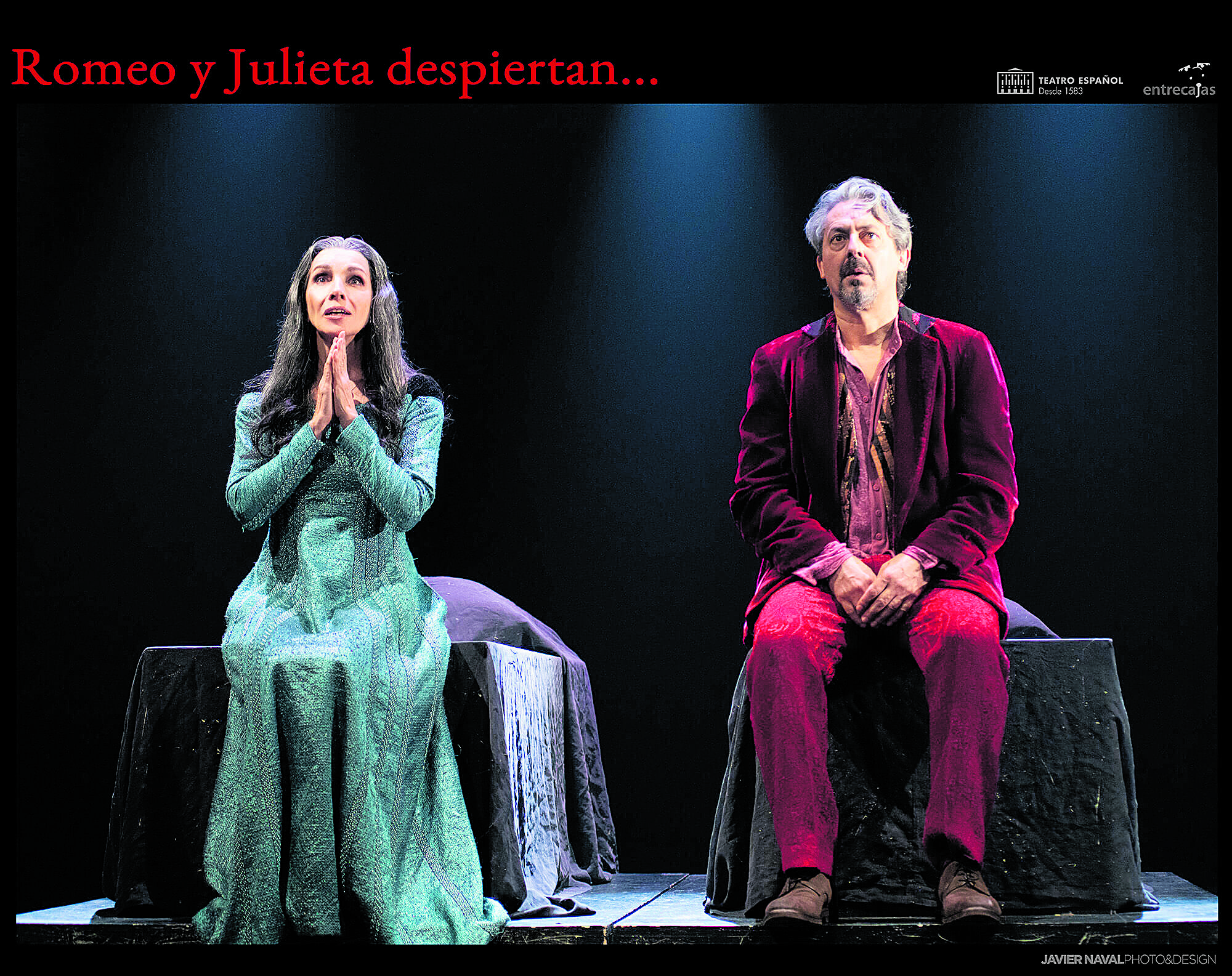 Ana Belén y Jesús Noguero personifican a los amantes de Verona en esta revisitación de la tragedia de Shakespeare que el jueves llega al Auditorio. | JAVIER NAVAL