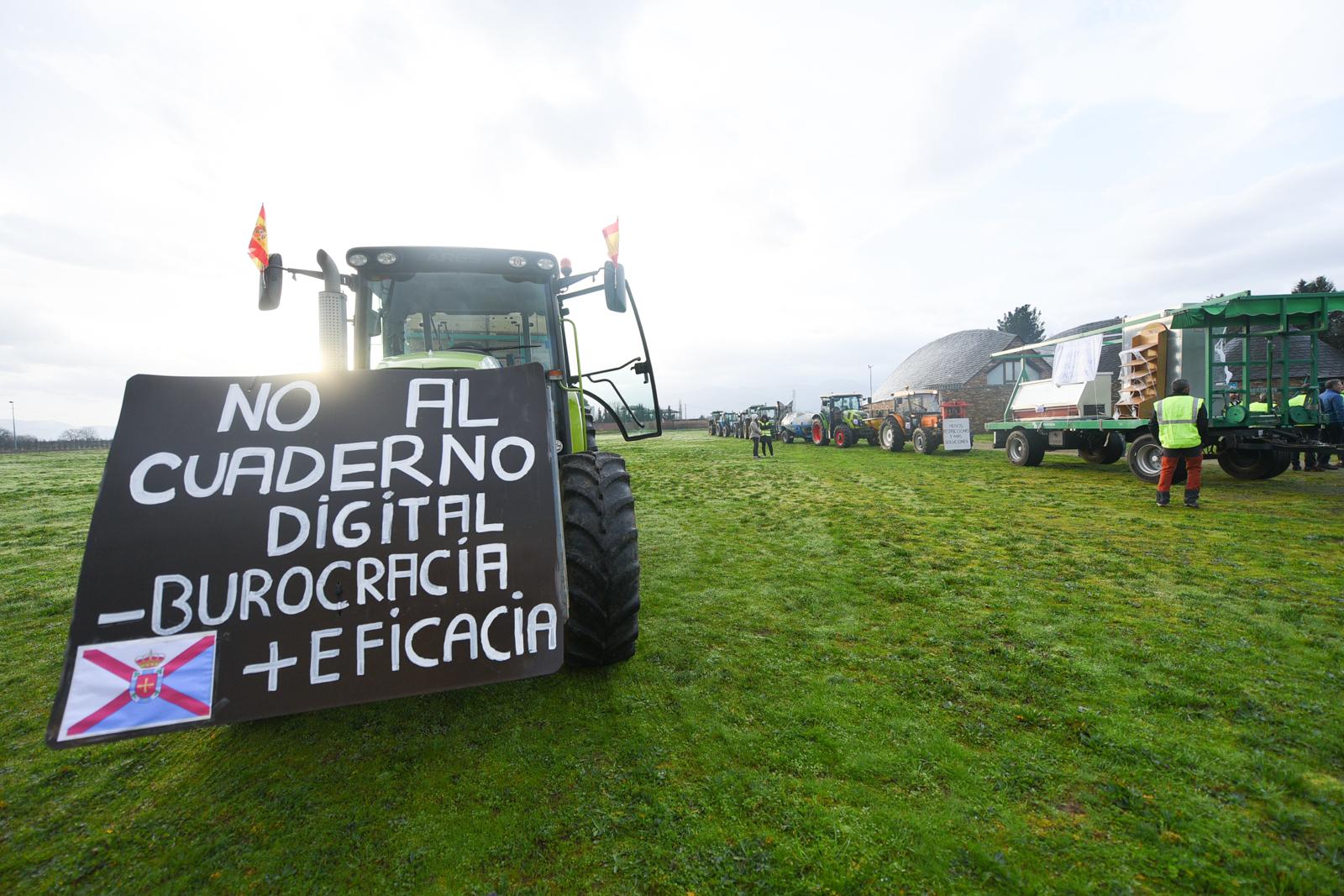 La tractorada partió de Carracedelo.