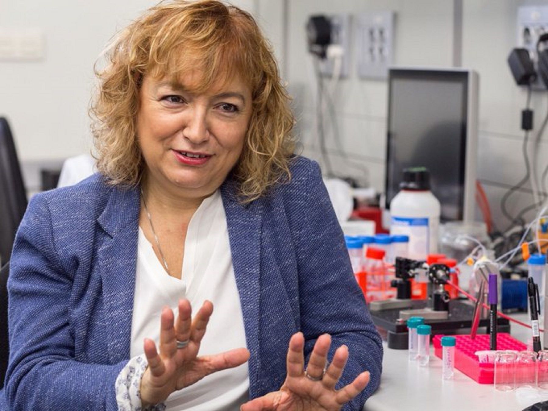 La científica Laura María Lechuga en su lugar de trabajo, el Instituto Catalán de Nanociencia y Nanotecnología. | ICN2