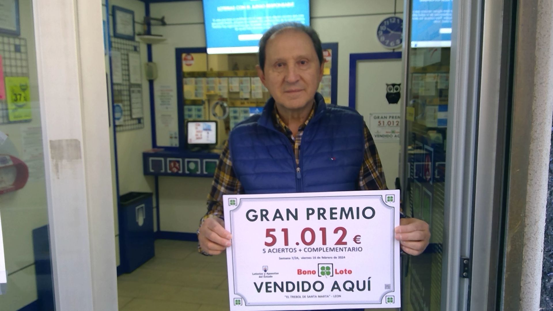 El premio se ha validado en la administración de Loterías situada en la calle Pérez Crespo. | L.N.C.