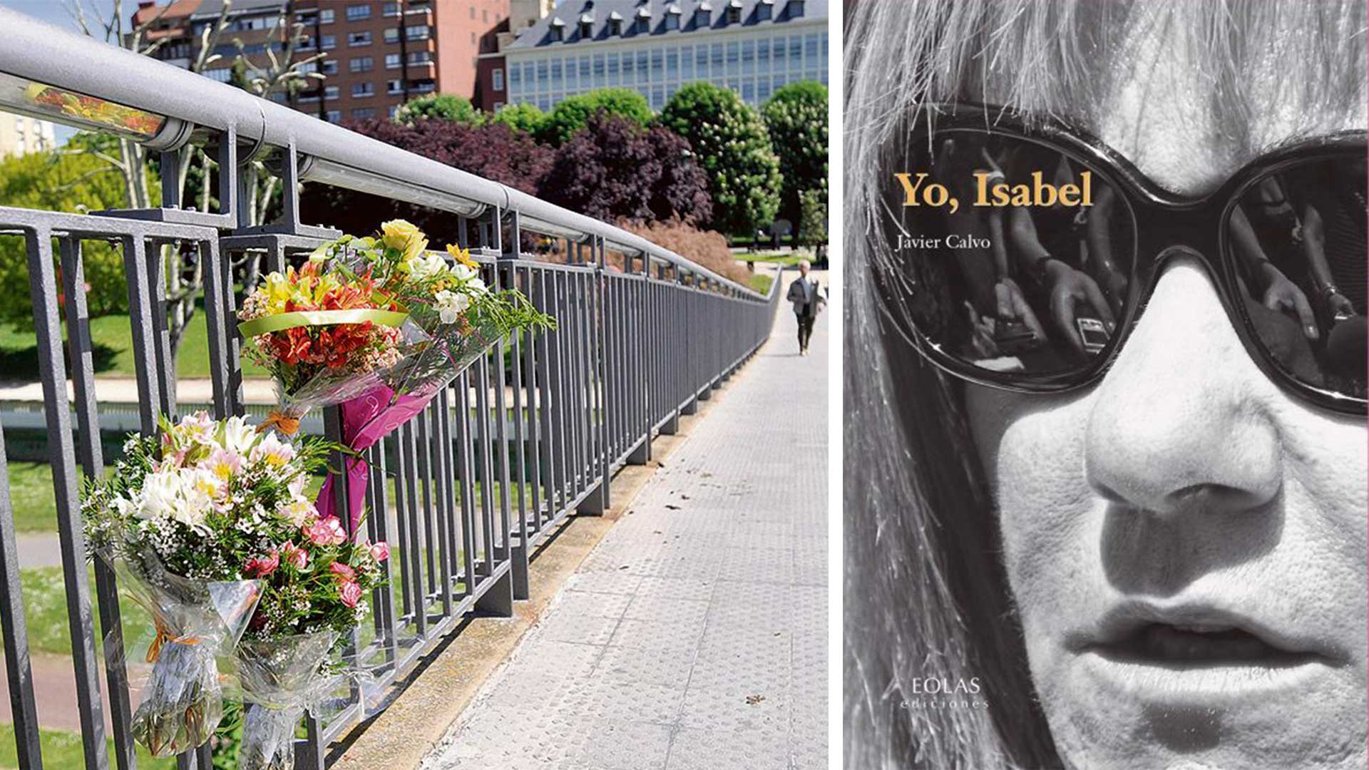 Unas flores en el puente donde fue asesinada. | MAURICIO PEÑA