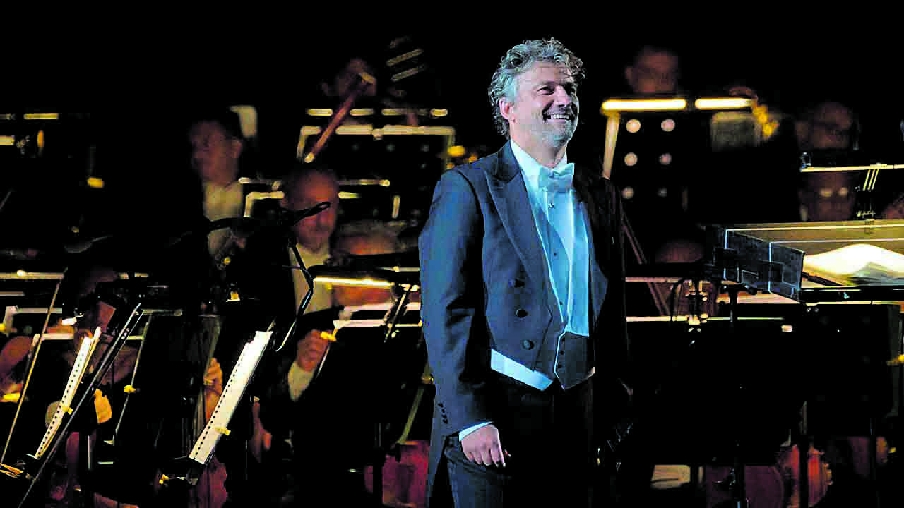 El tenor alemán Jonas Kaufmann durante su recital en Verona. | L.N.C.