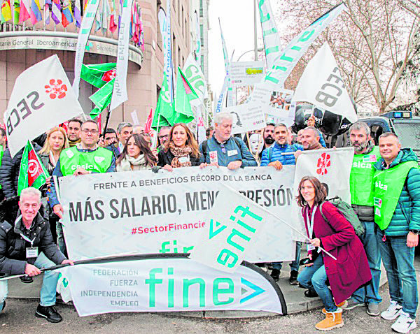 Imagen de la manifestación del 8 de febrero en Madrid. | L.N.C.