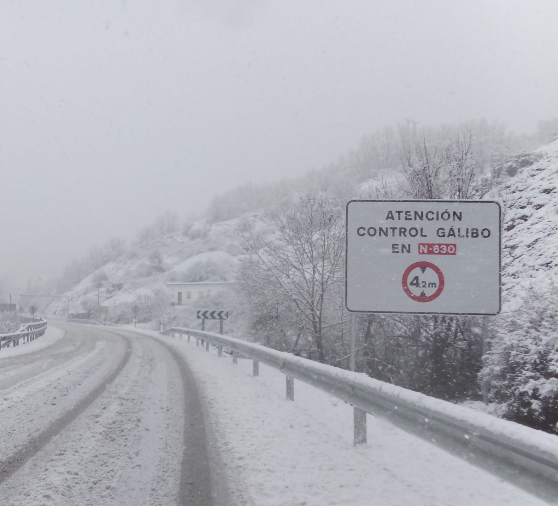 Nevada en la provincia de León este lunes. | L.N.C.