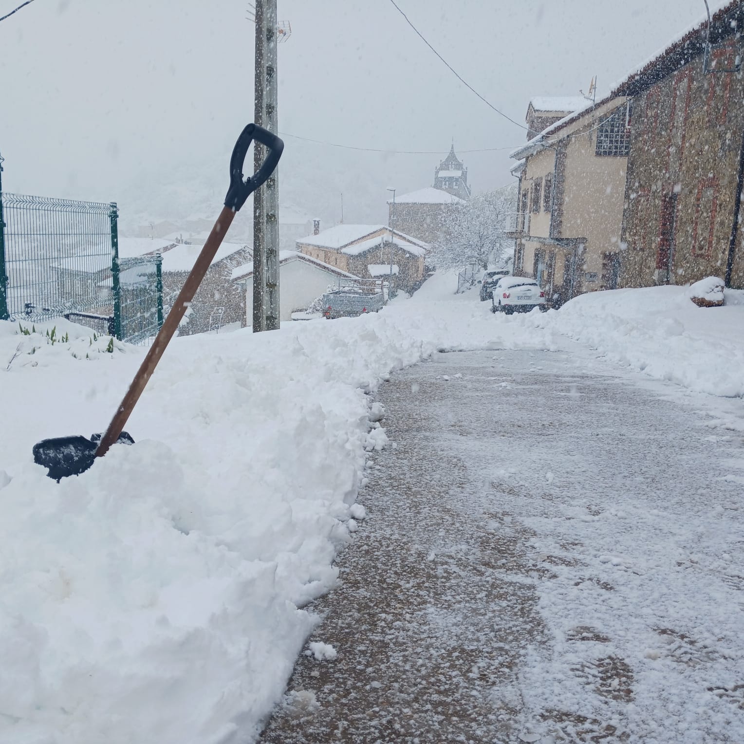 Imagen de archivo de nieve en Ferreras del Puerto. | L.N.C.