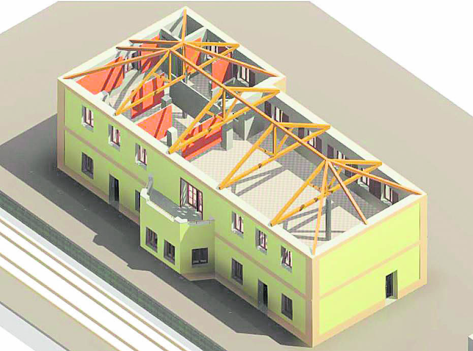 Infografía de la zona de la estación en la que estará el museo ferroviario. | L.N.C.