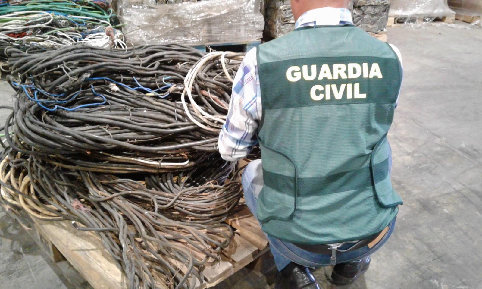 Cable sustraído y recuperado por la Guardia Civil. | SUBDELEGACION DE GOBIERNO