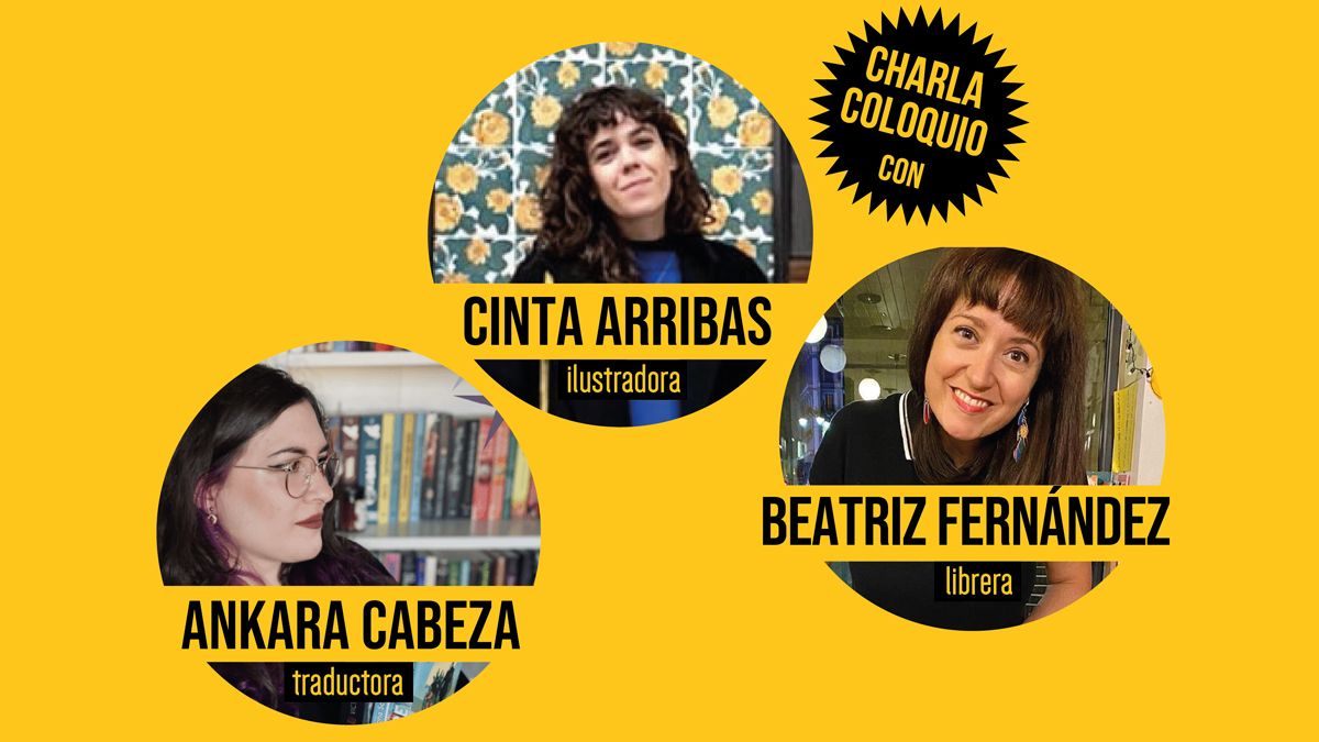 Las tres participantes en la primera edición de 'Vitrina de autoras'.