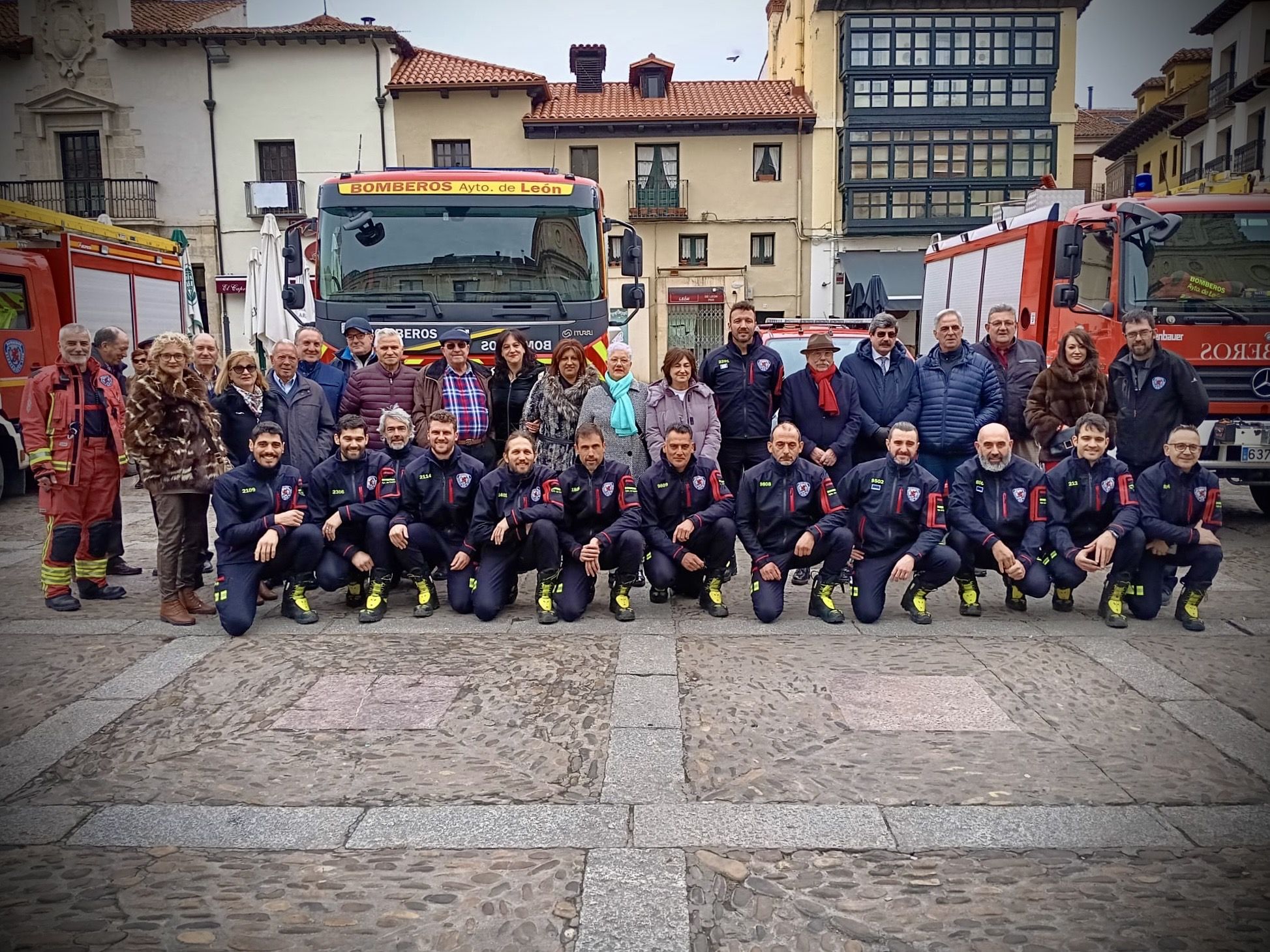 Los Bomberos de León honraron este jueves a su patrón San Juan de Dios. | L.N.C.