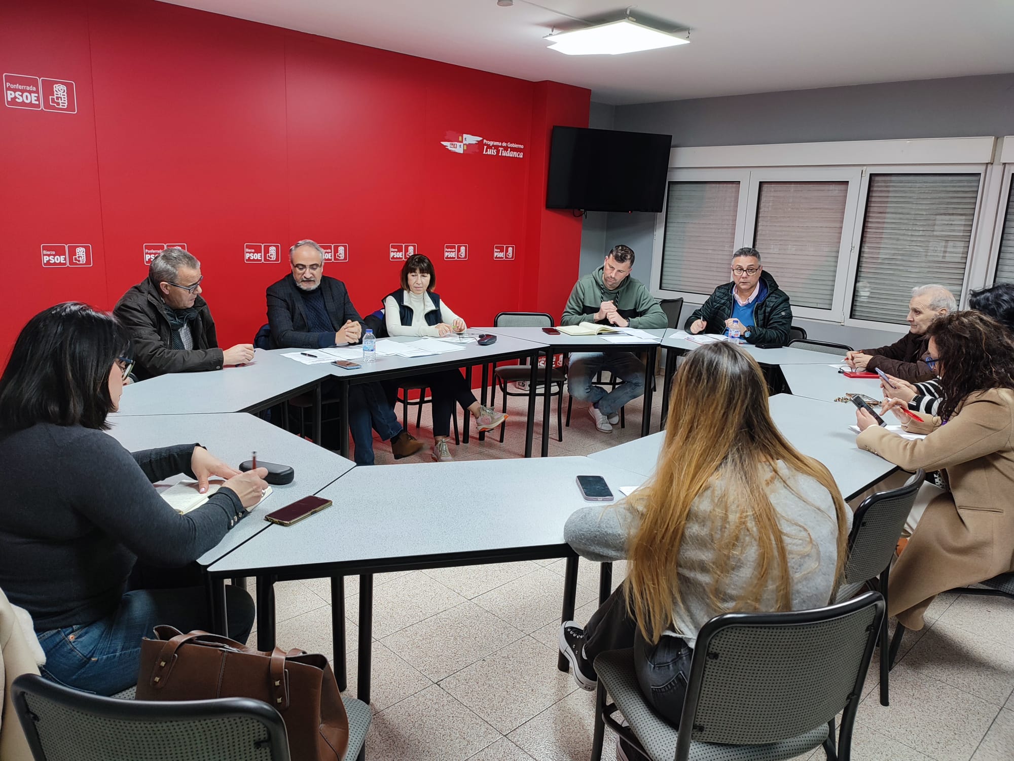 Reunión de la Ejecutiva del PSOE Ponferrada.