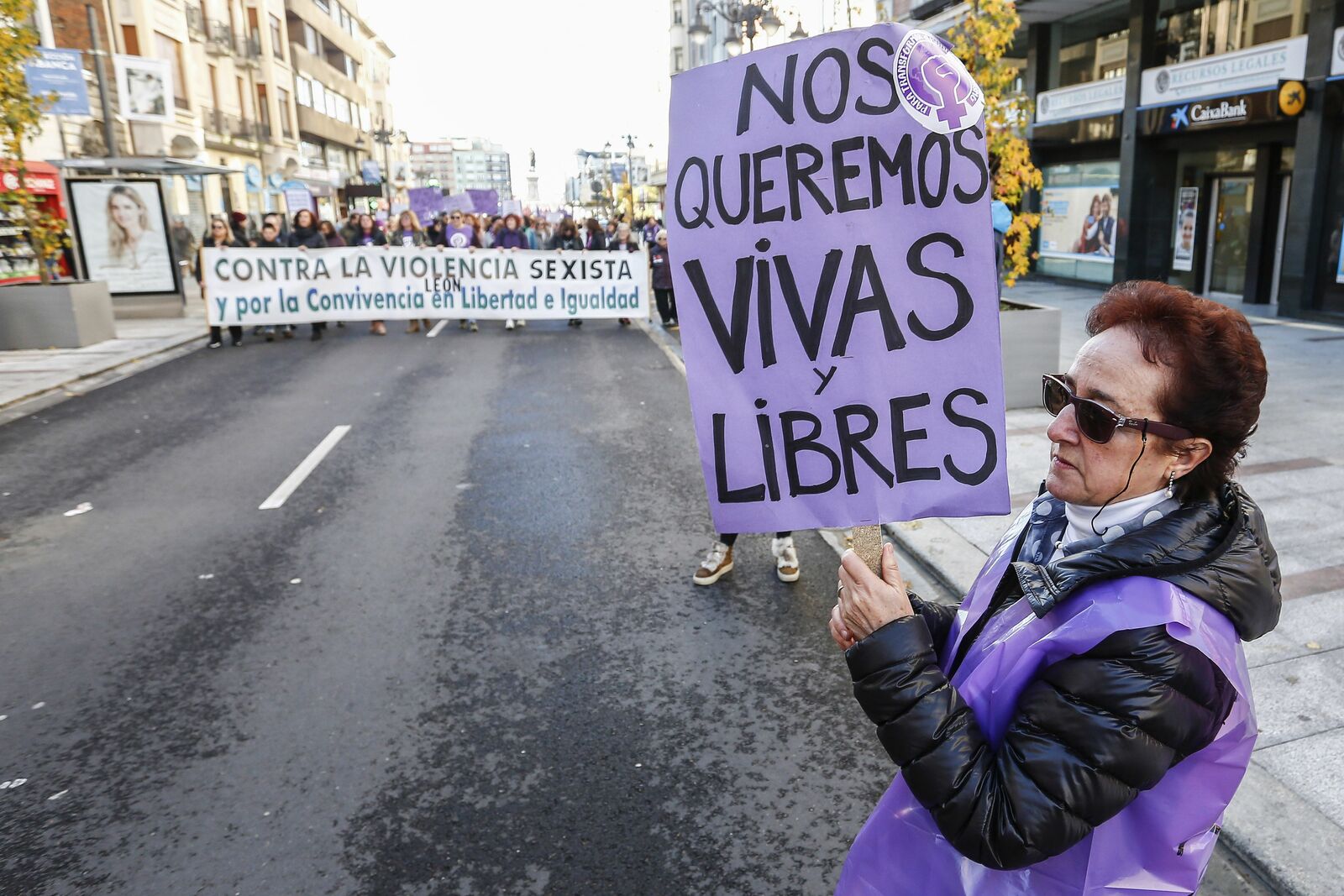 Manifestación en el Día de la Eliminación de la Violencia de Género en una imagen de archivo. |CAMPILLO (ICAL)