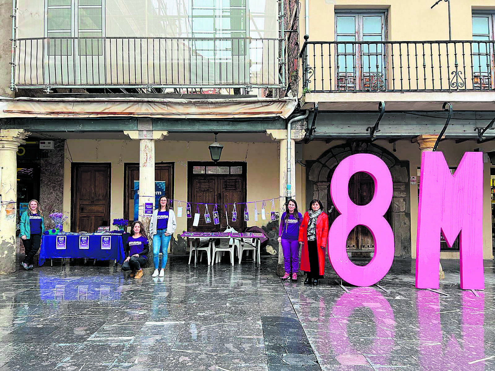 Acto del 8-M en Astorga. | L.N.C.