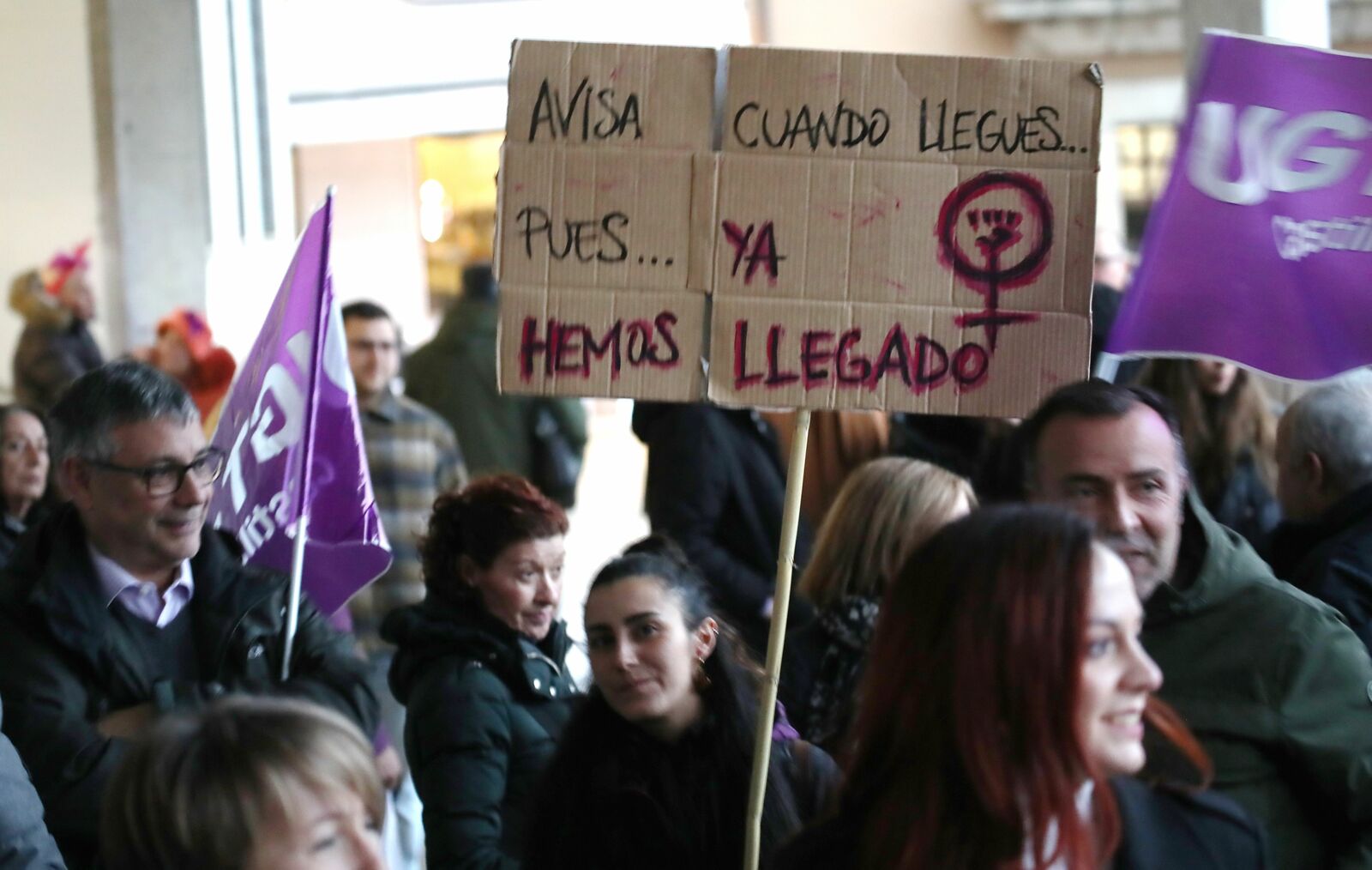  8-M en Ponferrada. | CÉSAR SÁNCHEZ (ICAL)