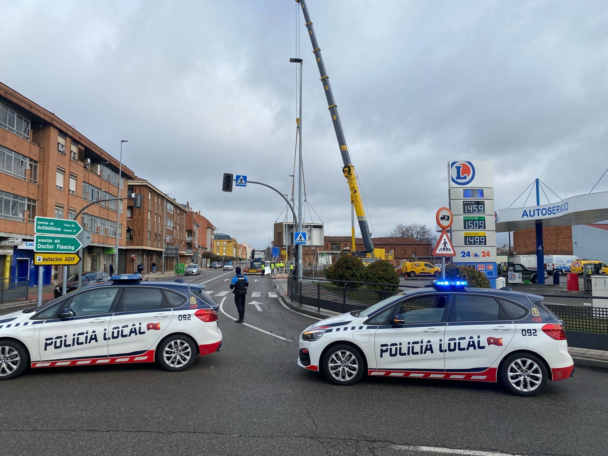 Instalación de las grúas. | L.N.C.