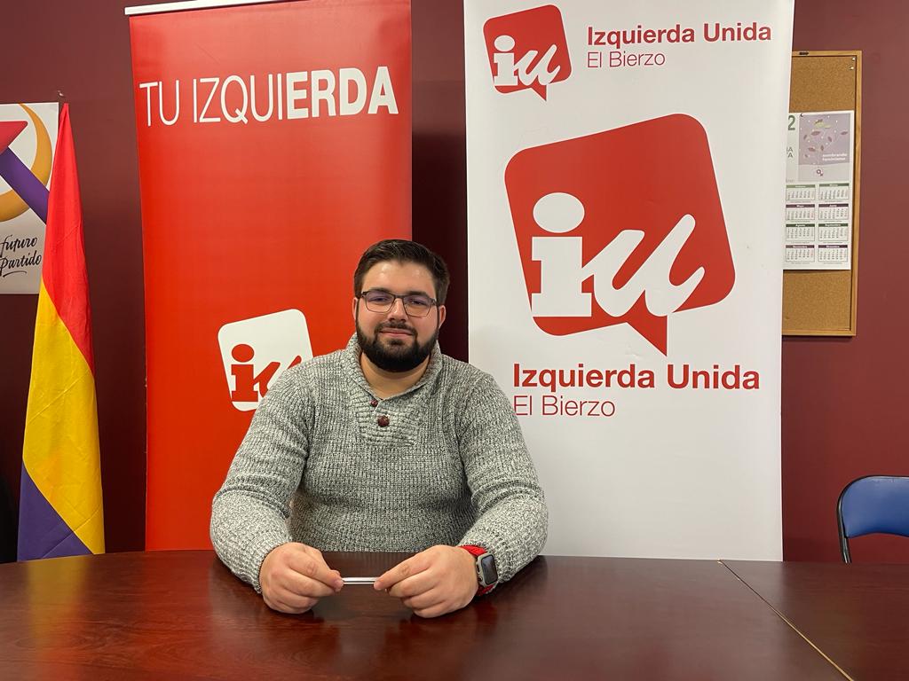 Iván Fernández es el coordinador de IU Ponferrada. 