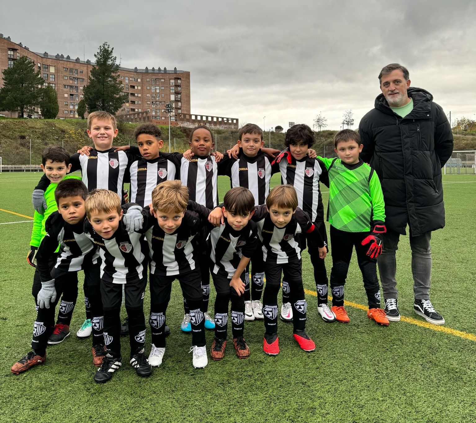 Plantilla del prebenjamin del Atlético Templario, los más pequeños del club.