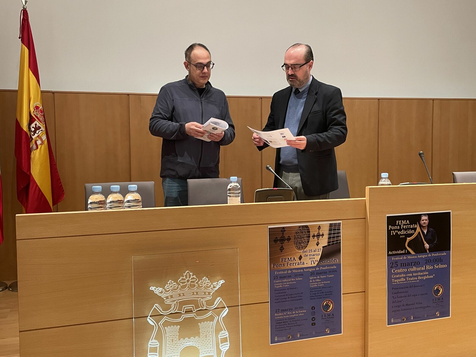 Manuel Alejandre y Marco Morala en la presentación del festival. | Javier Fernández