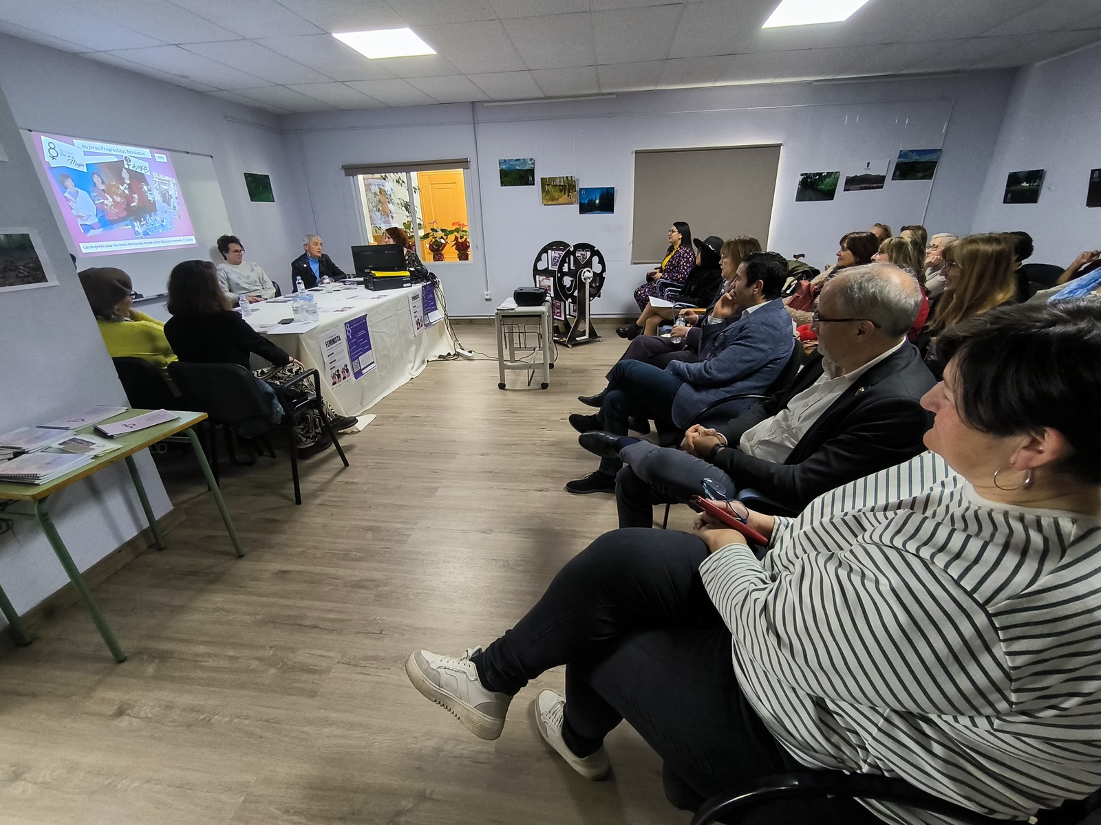 Primer Encuentro Feminista del Consejo Comarcal en Sancedo.