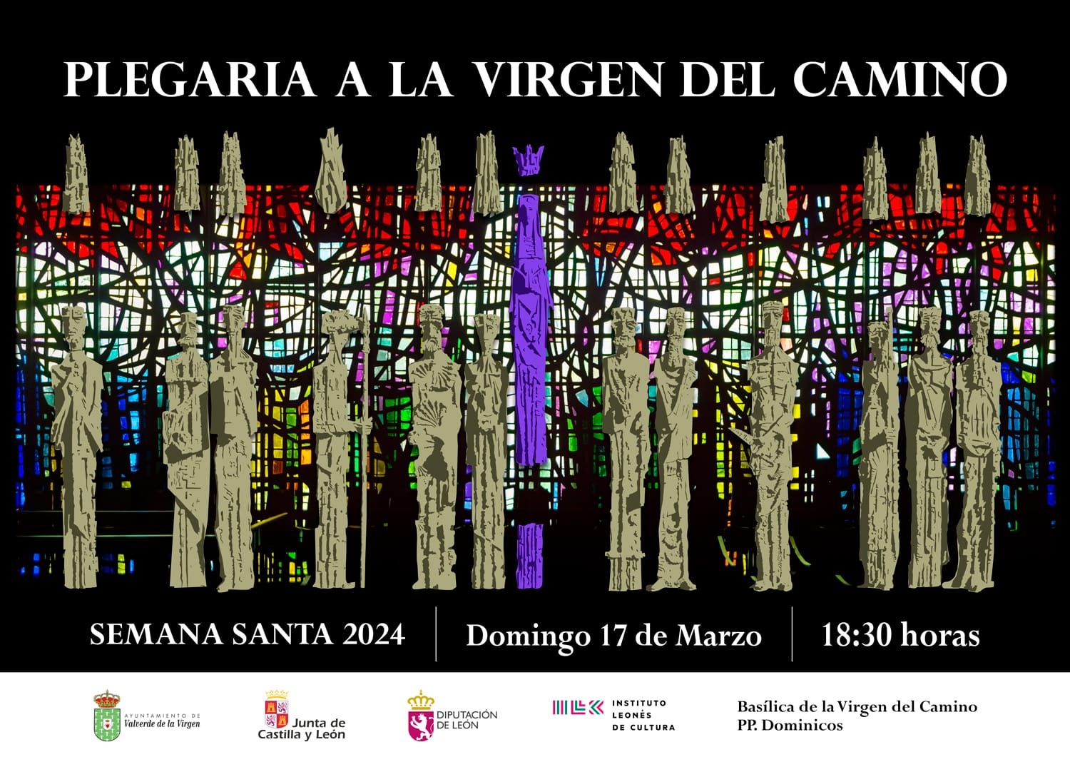 Imagen del cartel de la Plegaria a la Virgen del Camino 2024. | L.N.C.