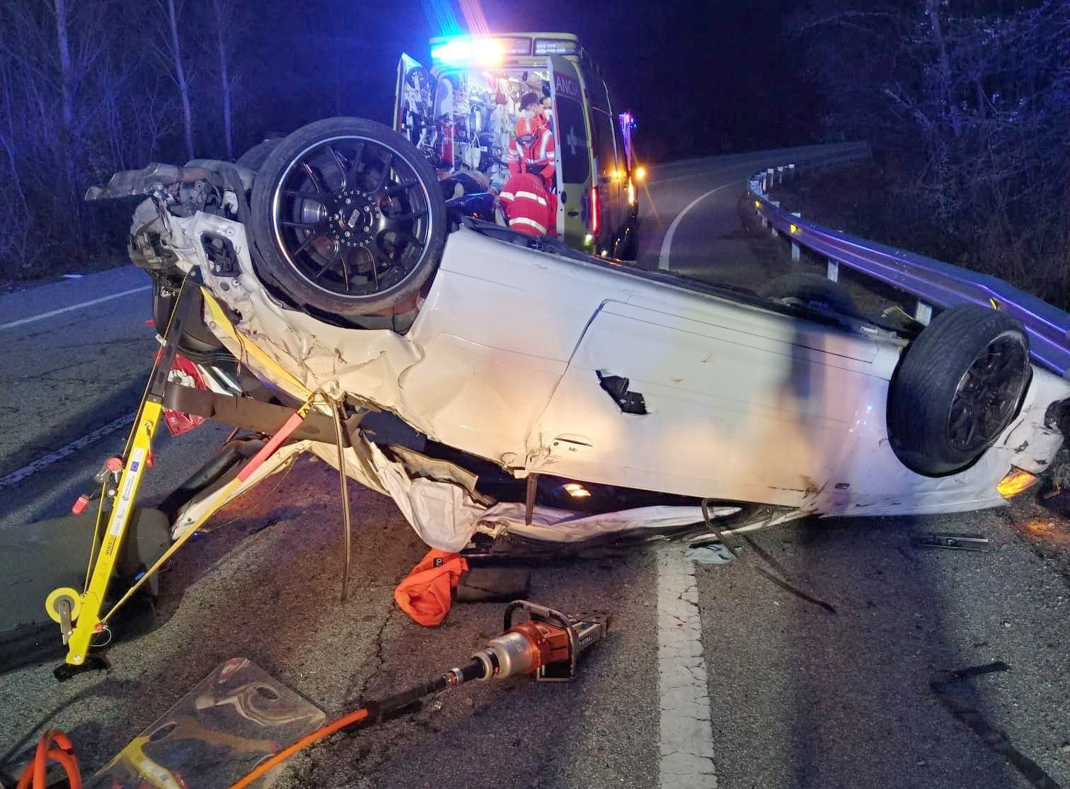 Imagen del accidente del joven de 23 años en Toreno. | L.N.C.