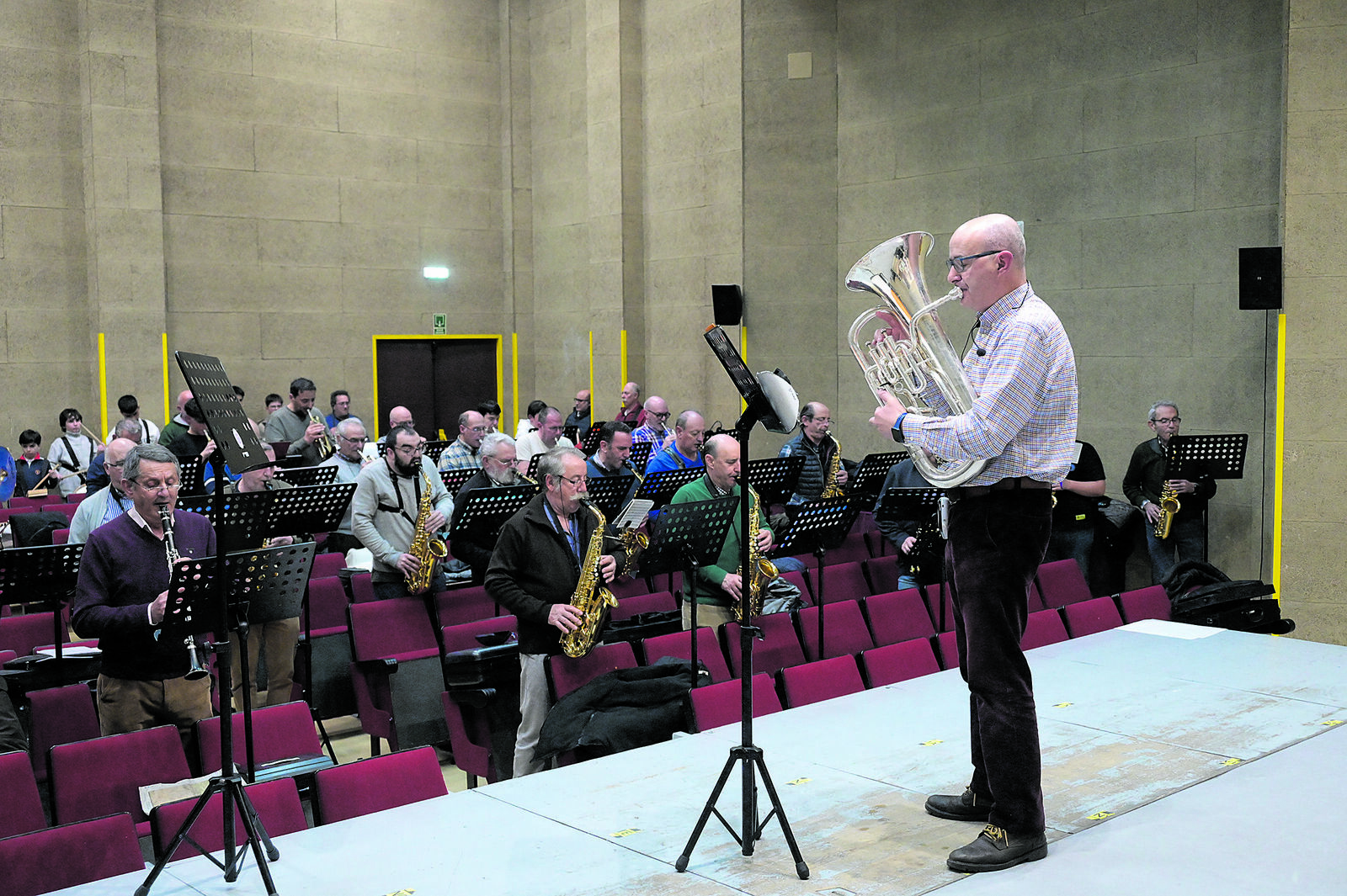 La Banda de Música ensaya en la Casa de Cultura de Pinilla dos días por semana. | MAURICIO PEÑA