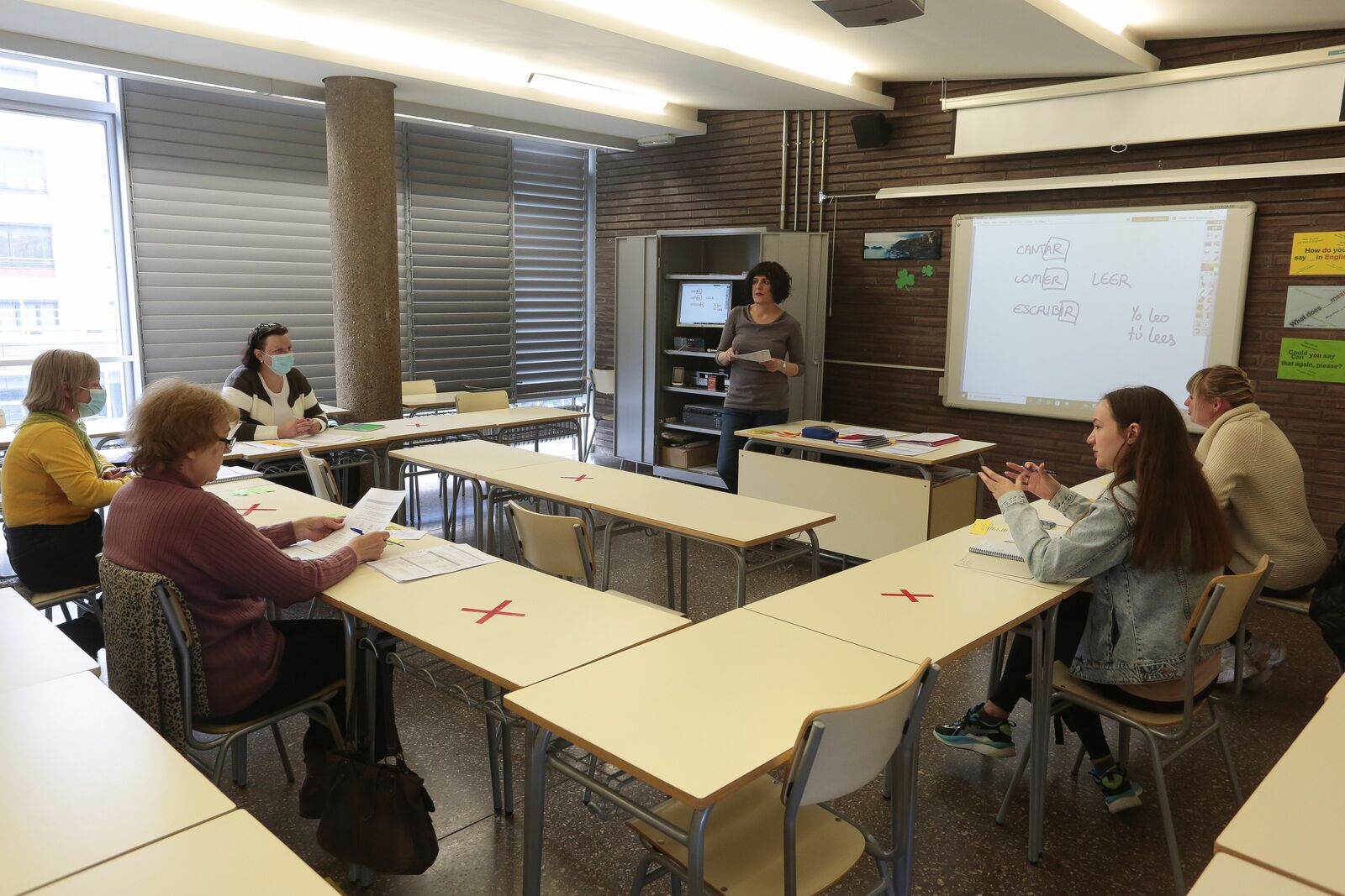 Interior de un aula de la Escuela de Idiomas de León. | CAMPILLO (ICAL)