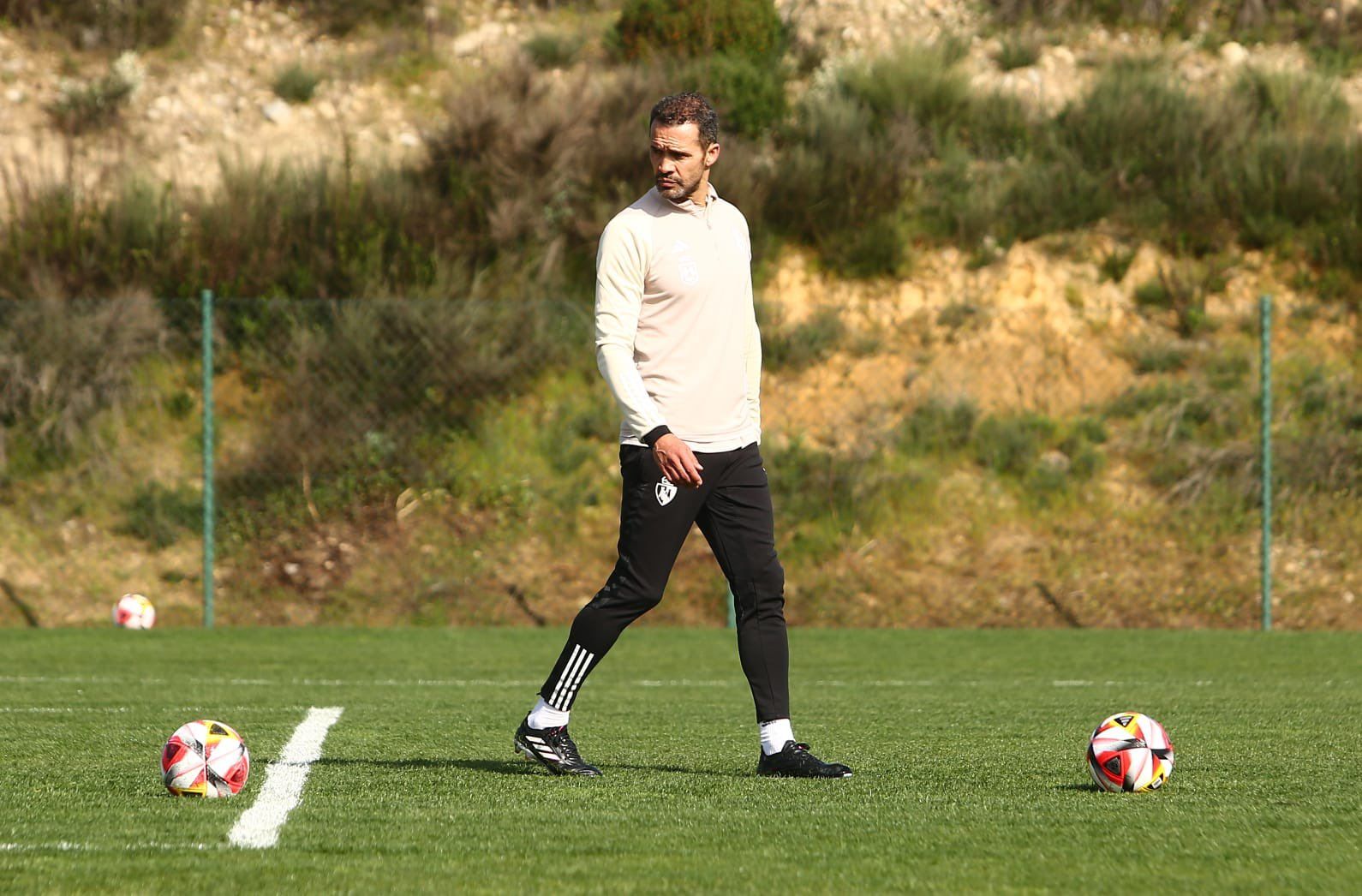 Juanfran durante su primer entrenamiento con la Deportiva | SDP