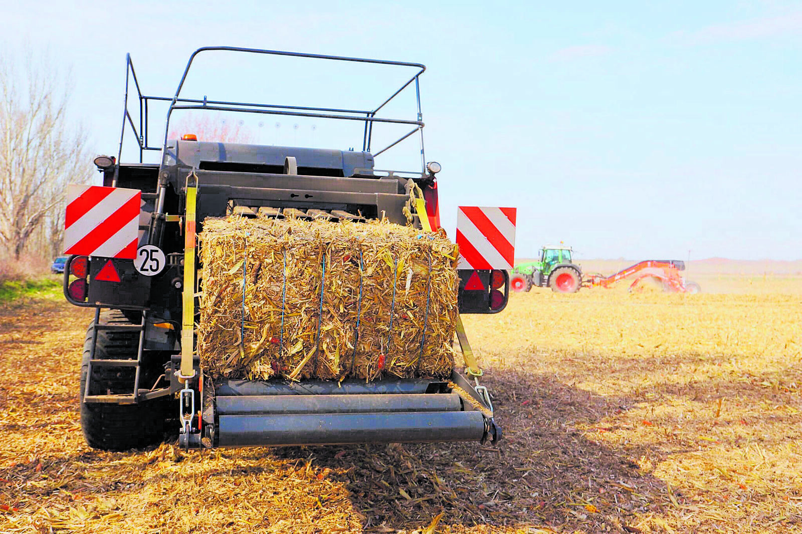 Eliminar la paja gruesa permite reducir los agroquímicos para combatir plagas. | L.N.C.