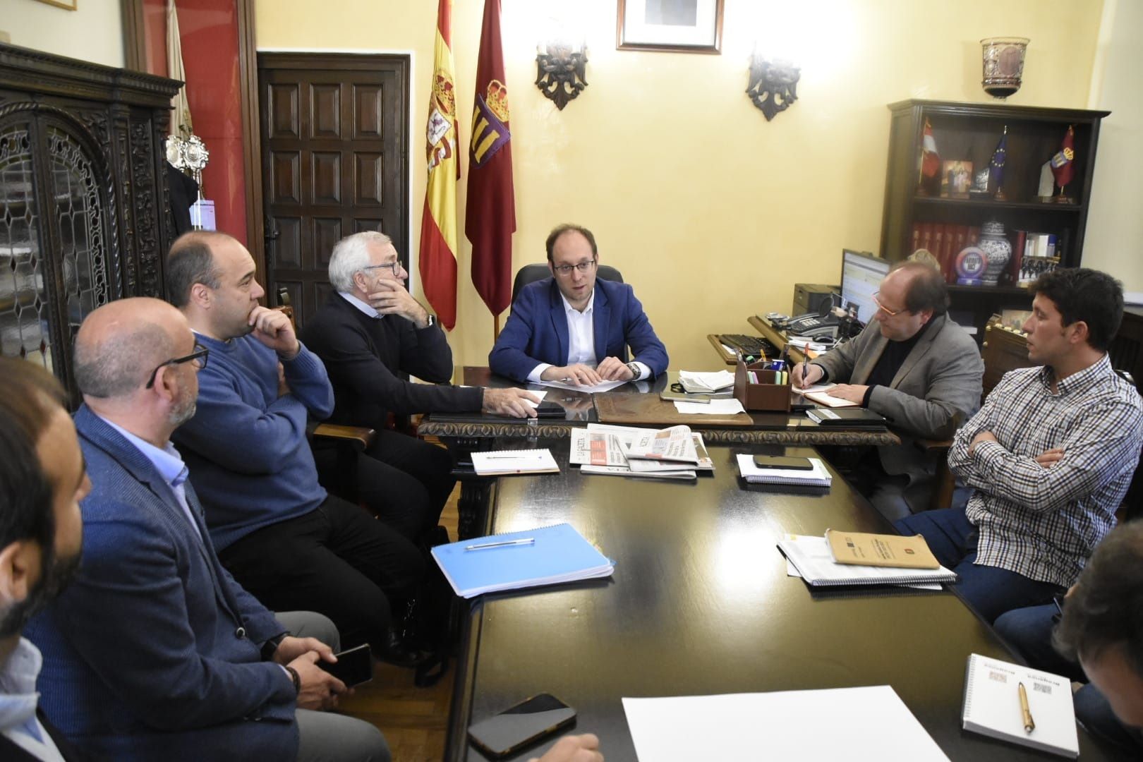 Un momento de la reunión mantenida en Ciudad Rodrigo. | L.N.C.