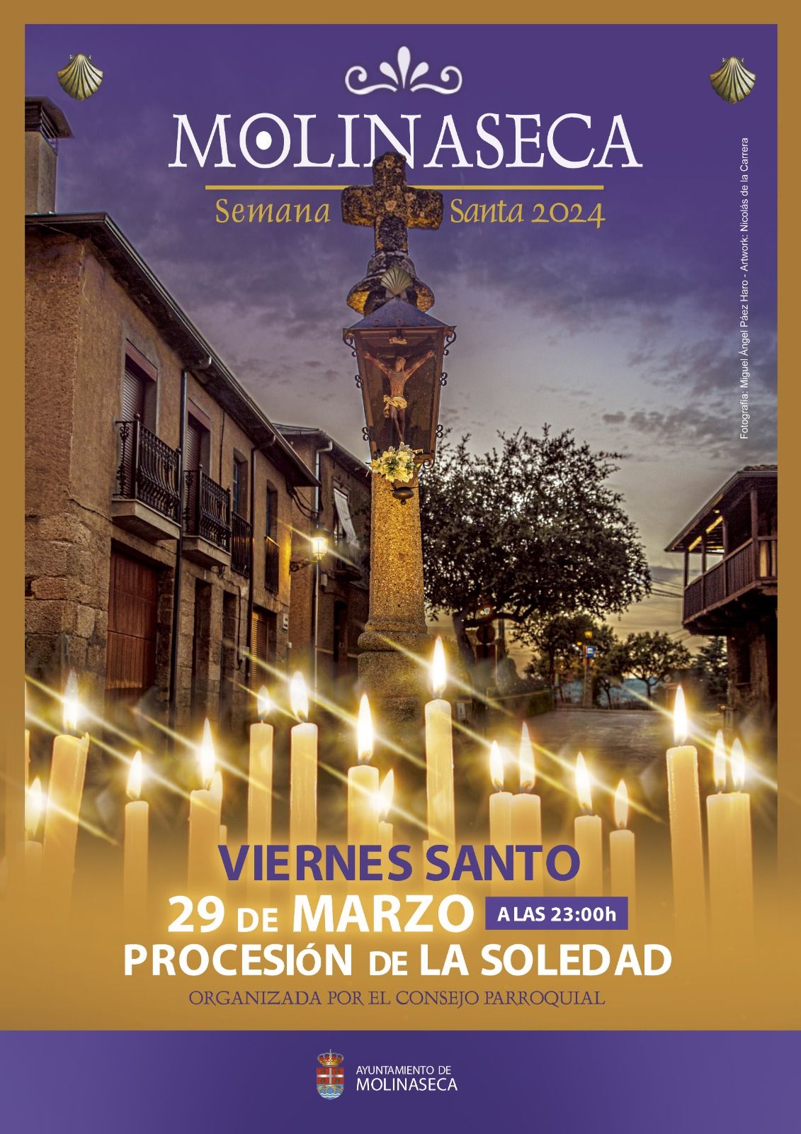 Cartel de Semana Santa en Molinaseca. 