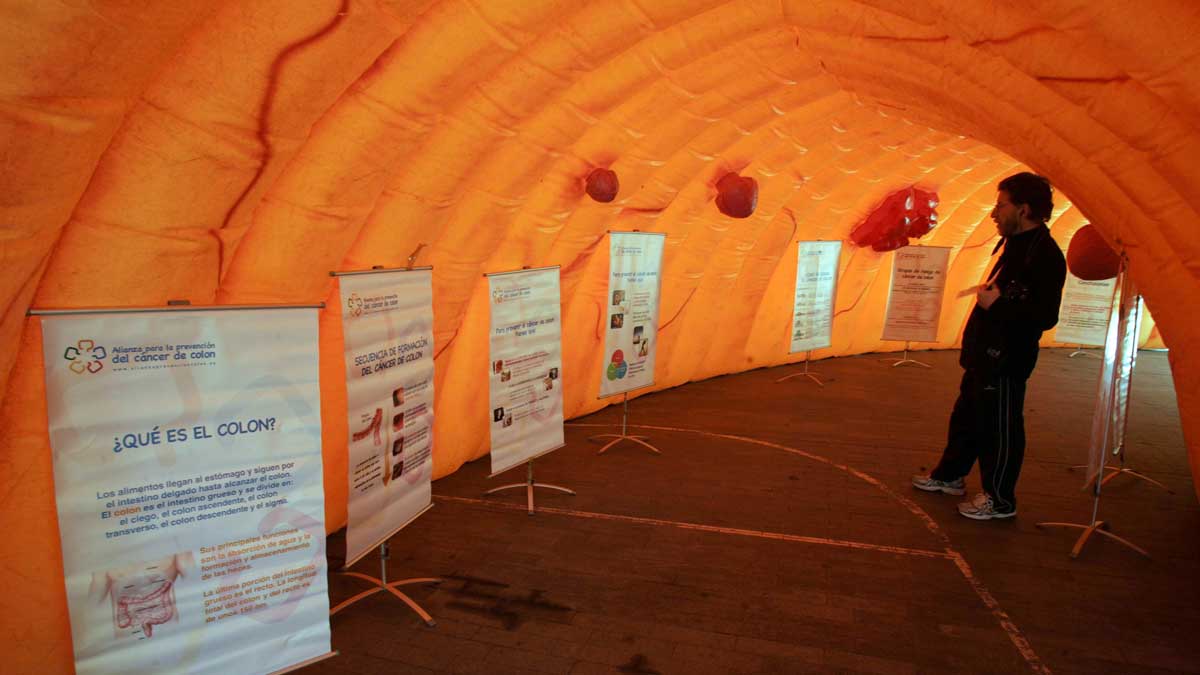 Una exposición para concienciar sobre los riesgos del cáncer de colon y la necesidad de prevenirlo. | ICAL